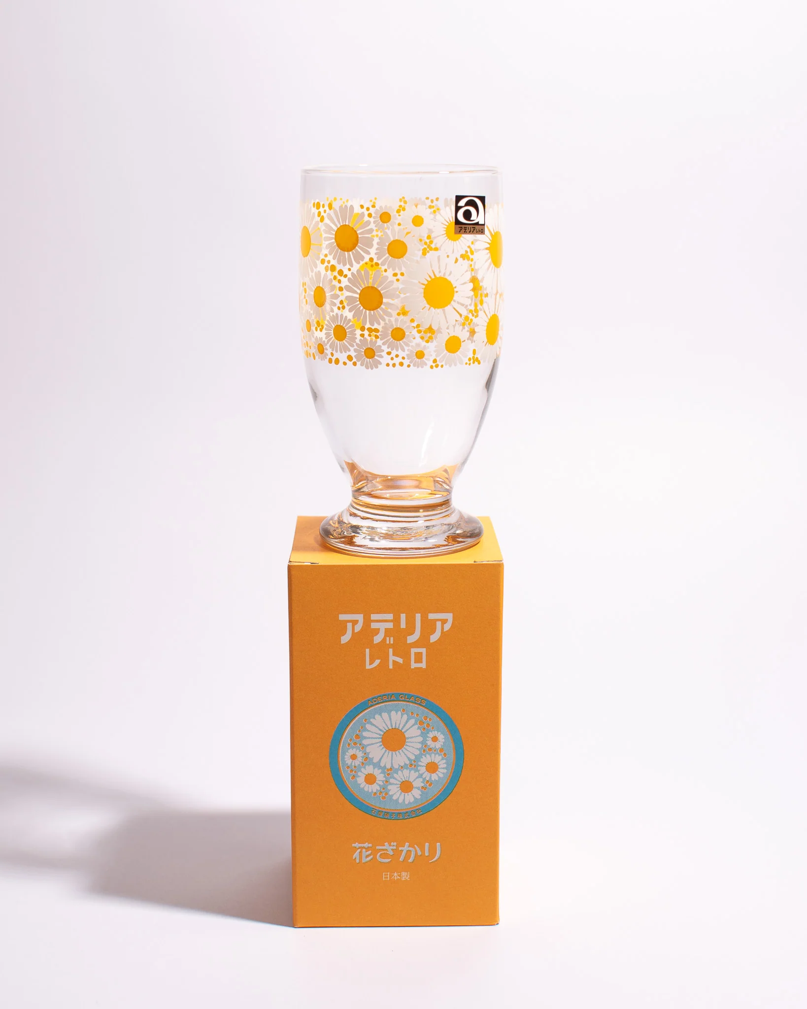 Aderia - Retro Pedestal Glass - Flower Bloom - Image 2