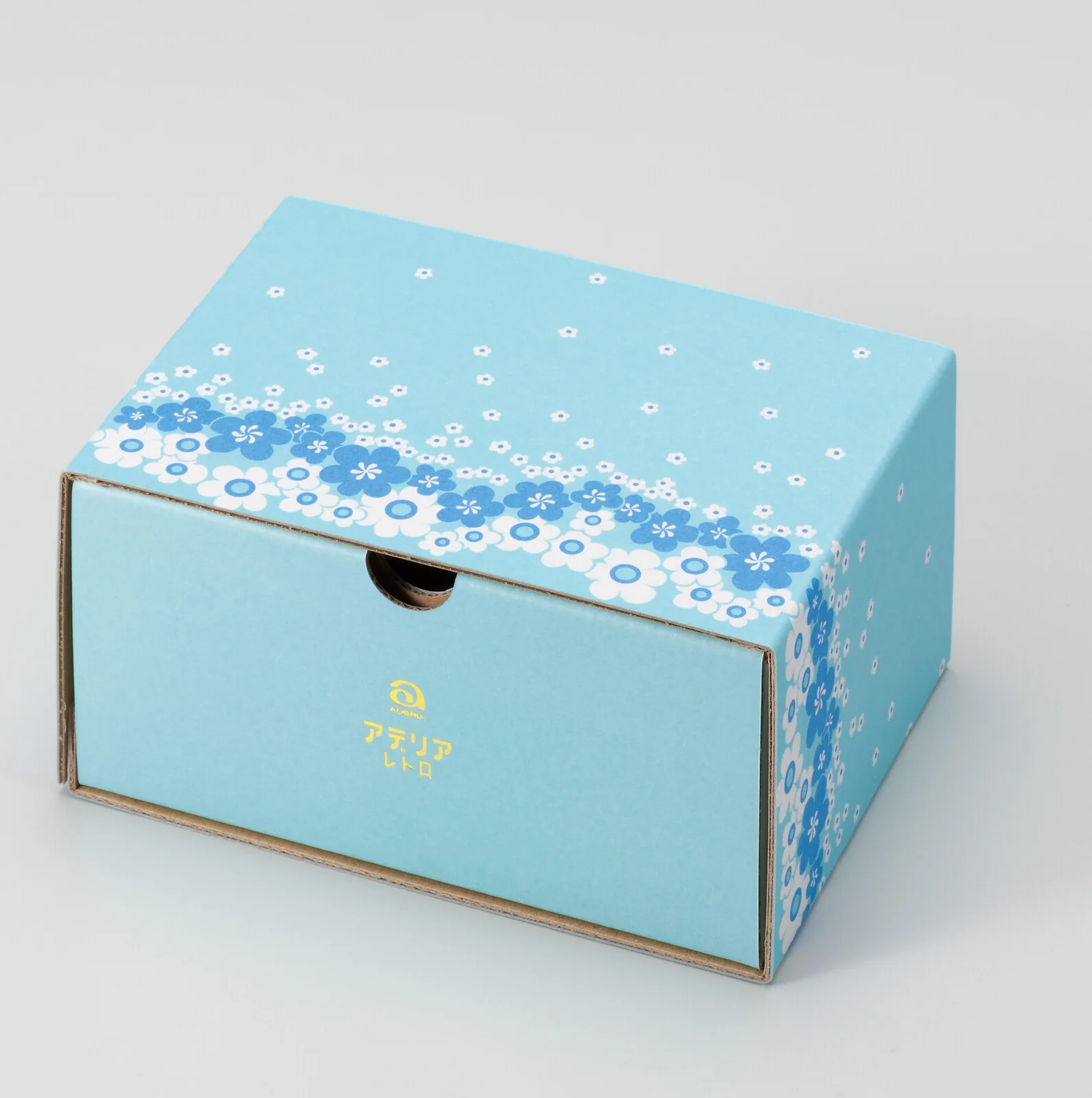 Aderia Retro - Set of 2 Blue Daisy Tumblers - Image 2