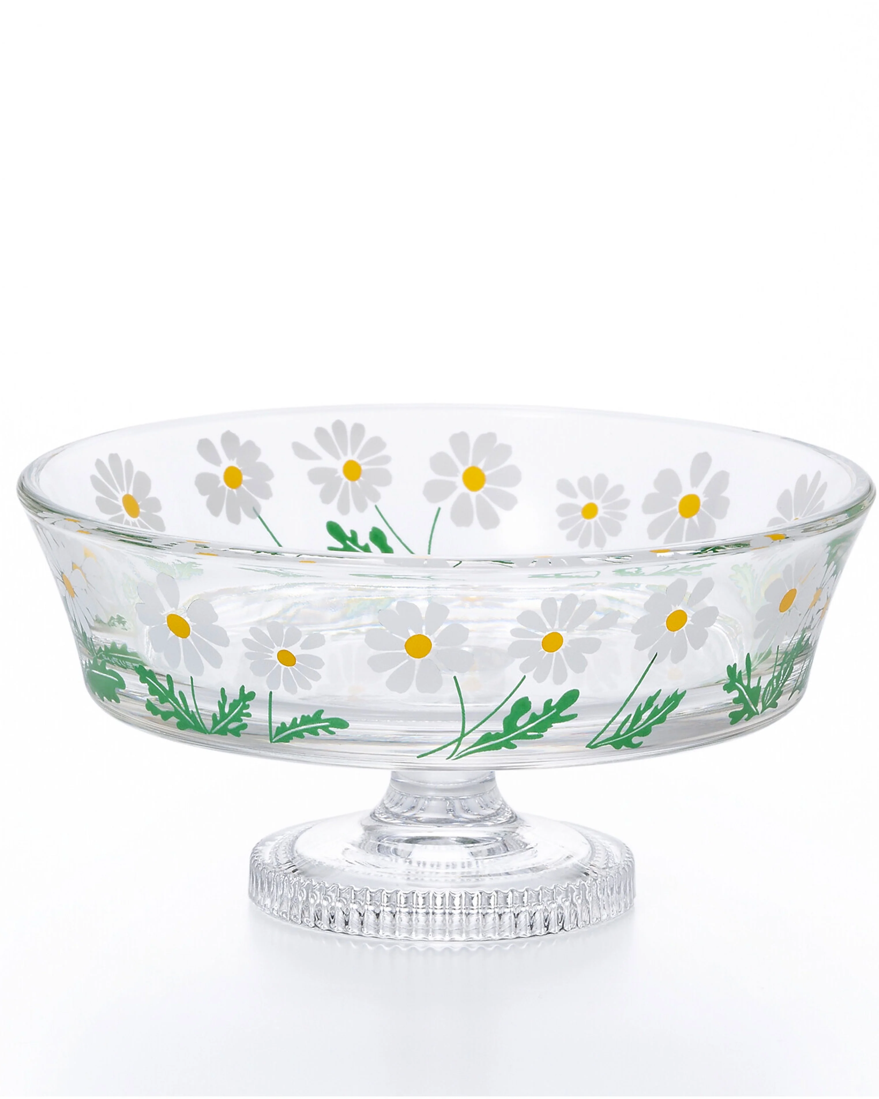 Aderia - Retro Shallow Bowl with Stem - Wildflower