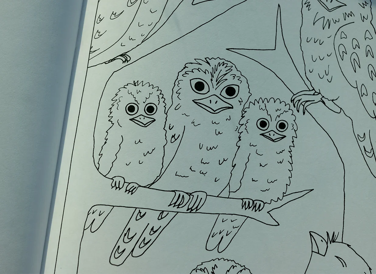 Alice Oehr - Creature Comforts Colouring Book – Down Under - Image 7