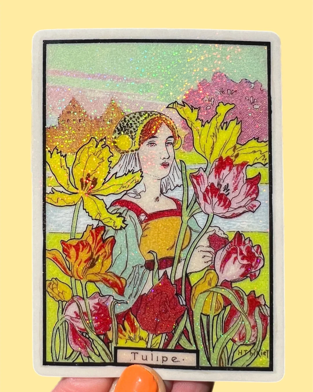 Astral Weekend - Tulip Maiden Sticker - 3 Inch