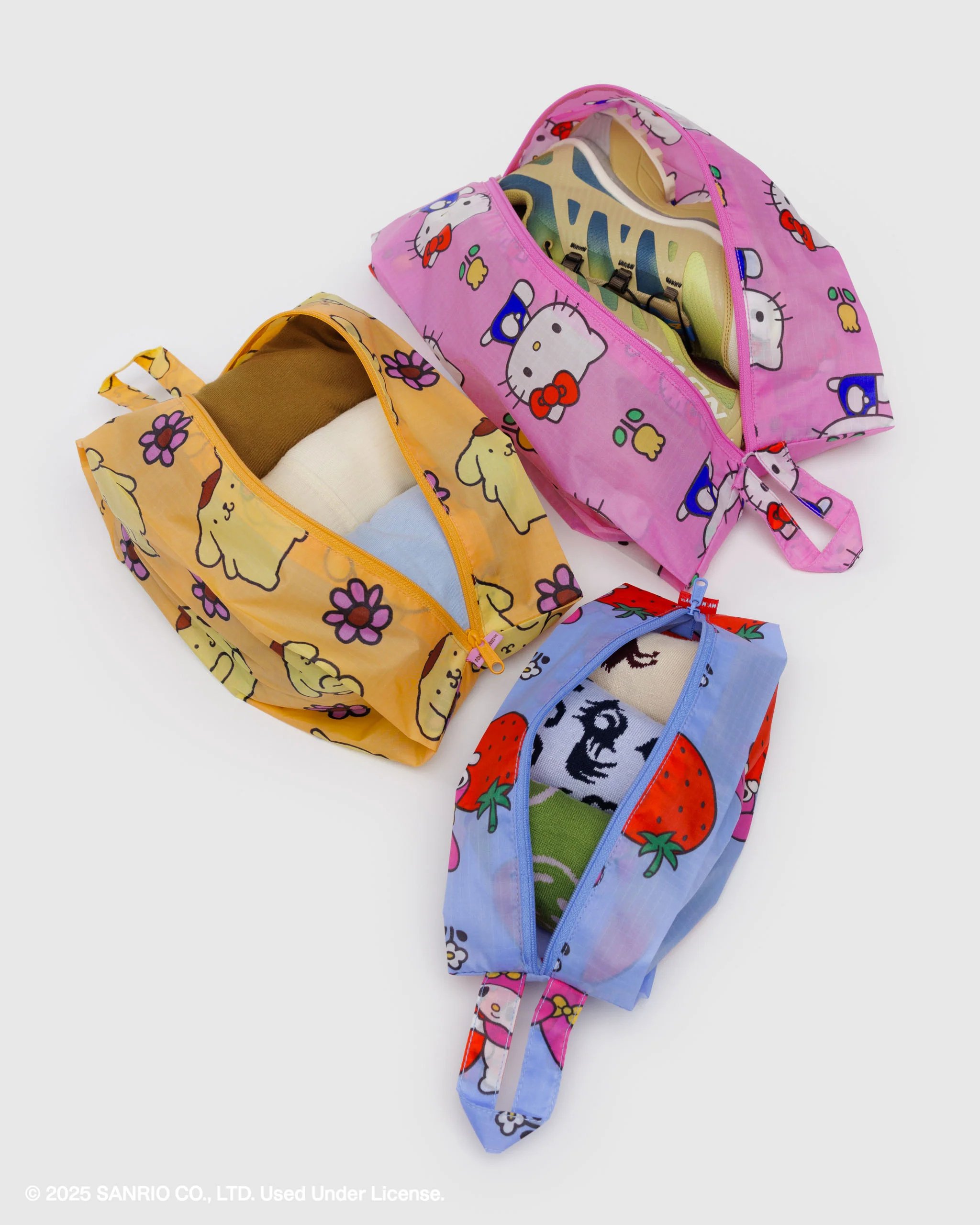 Baggu - 3D Zip Set - Hello Kitty and Friends Florals - Image 3
