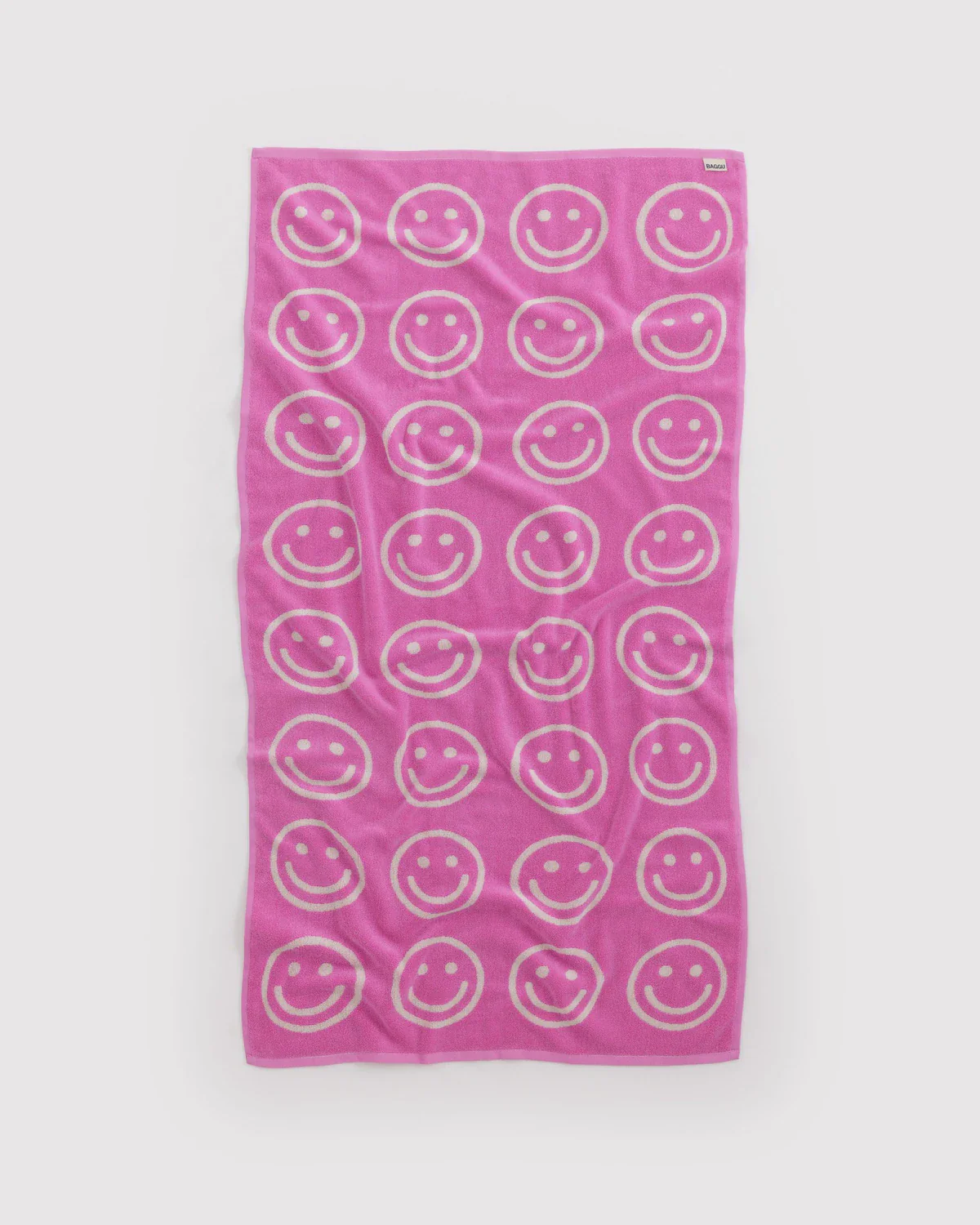 Baggu - Bath Towel - Pink Happy - Image 3