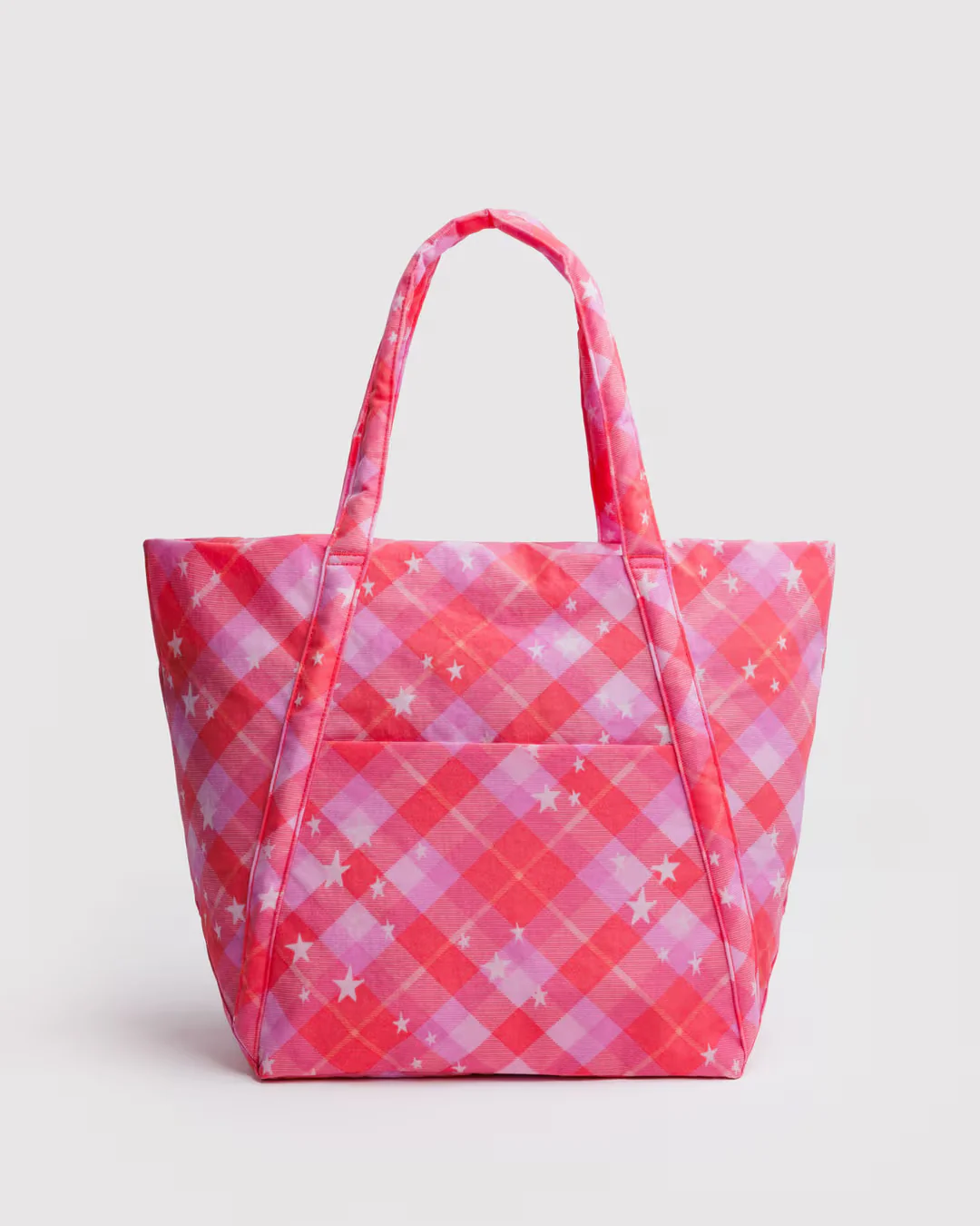 Baggu - Cloud Bag - Pink Star Plaid