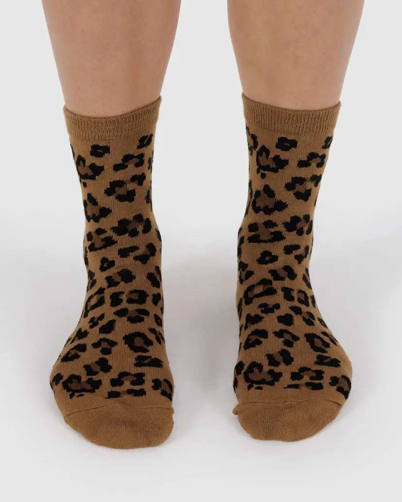 Baggu - Crew Sock - Dark Leopard - Image 3