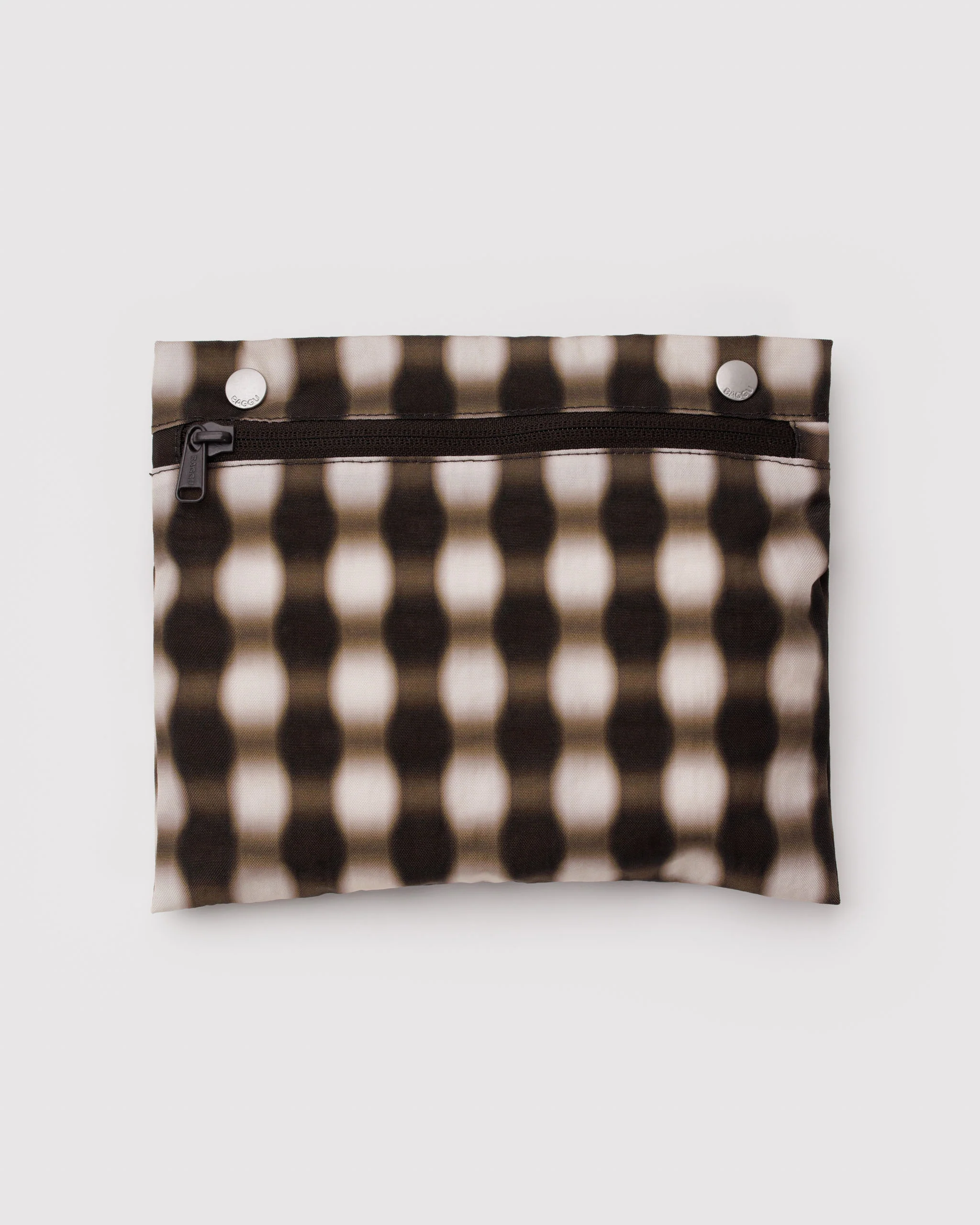 Baggu - Everyday Cloud Bag - Blurred Gingham Brown - Image 4