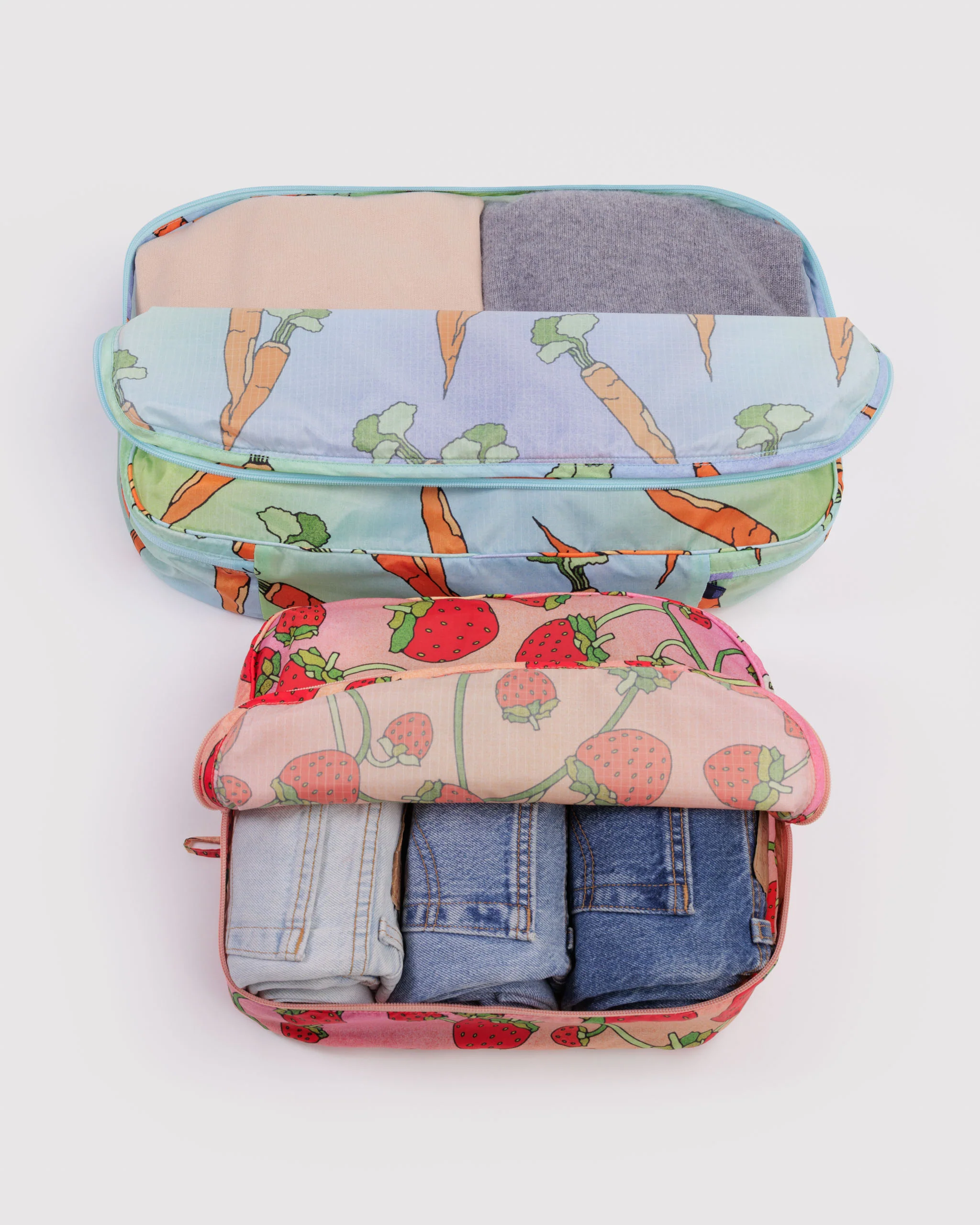 Baggu - Large Packing Cube Set - Carrots & Berries - Image 2
