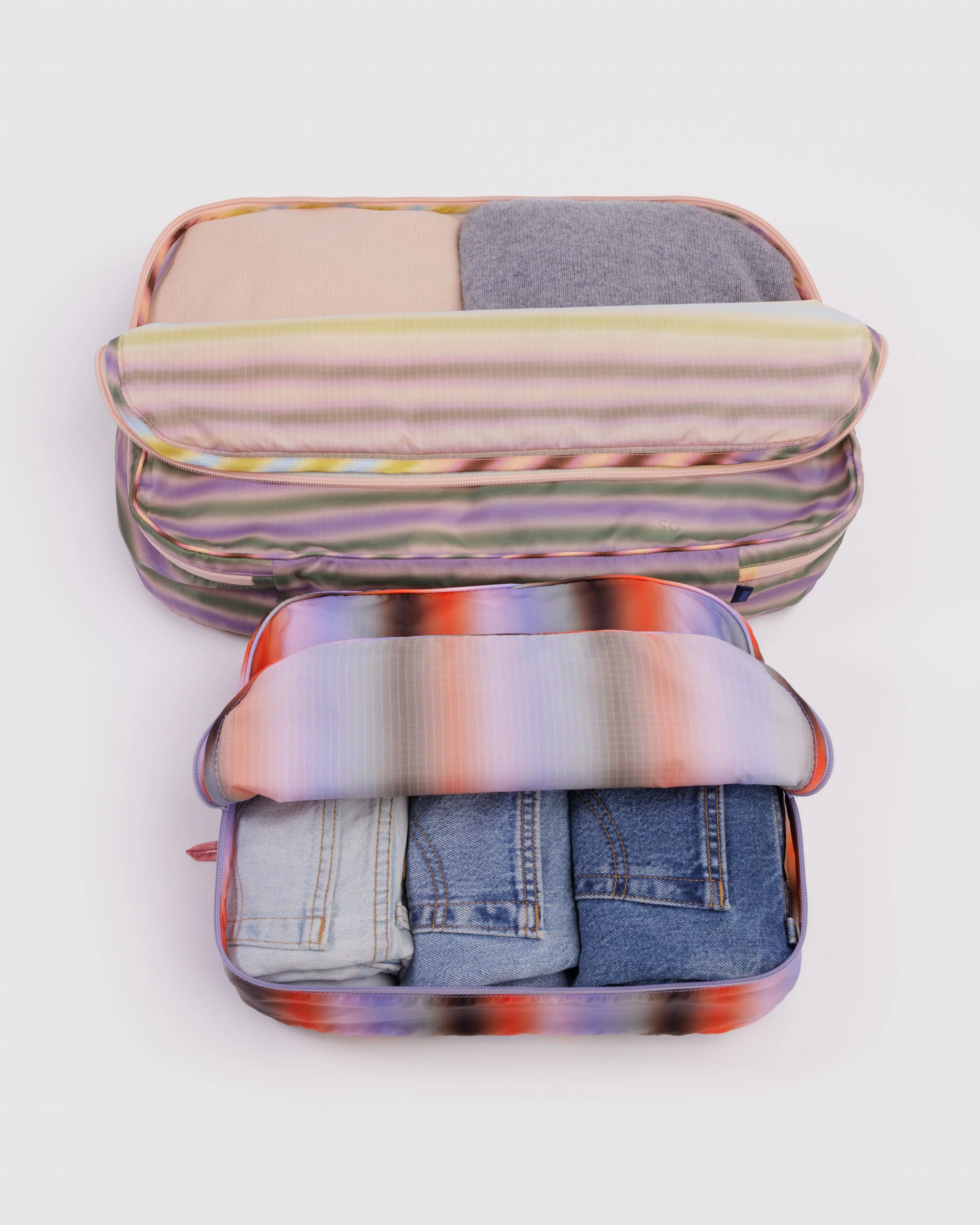 Baggu - Large Packing Cube Set - Gradient Stripes - Image 2