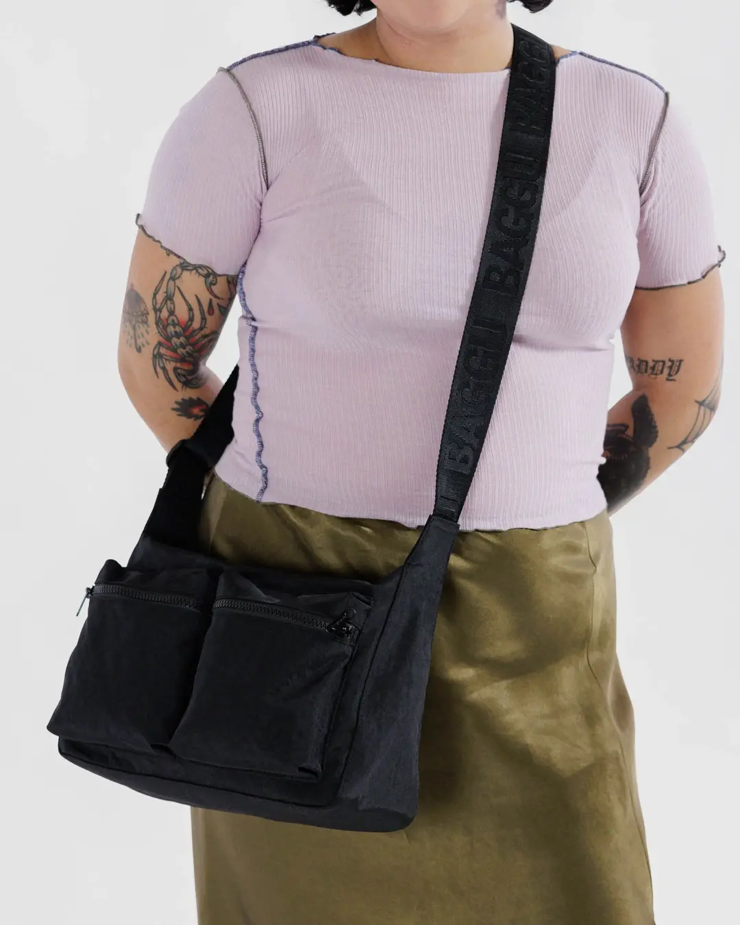 Baggu - Medium Cargo Crossbody Bag - Black - Image 3