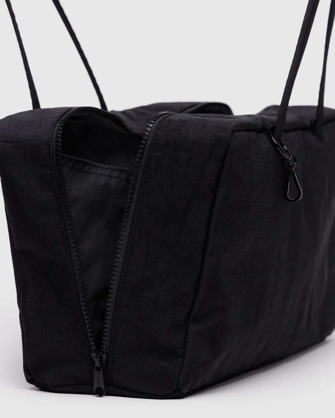 Baggu - Medium Nylon Bowler Bag - Black - Image 3