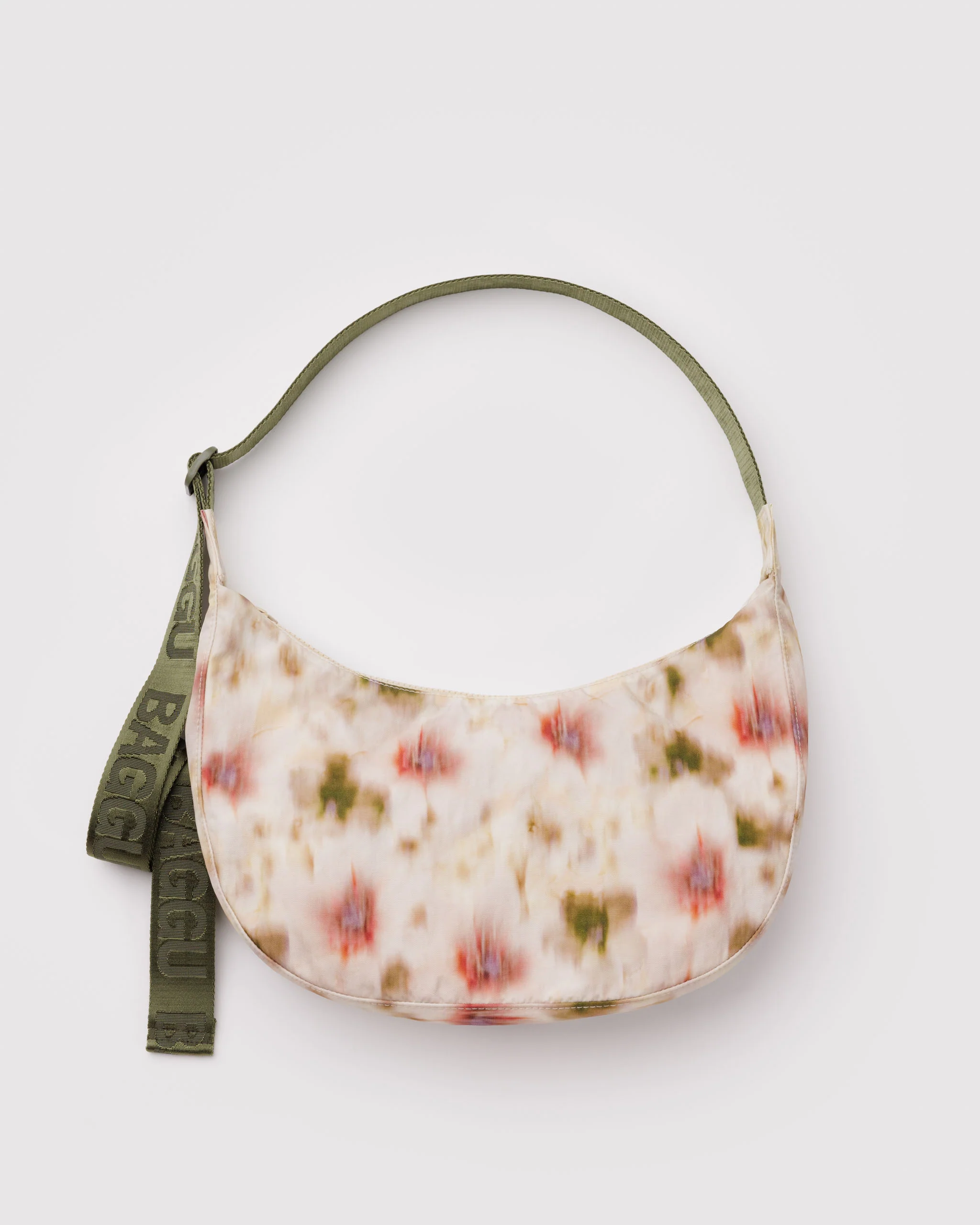 Baggu - Medium Nylon Crescent Bag - Abstract Floral - Image 2