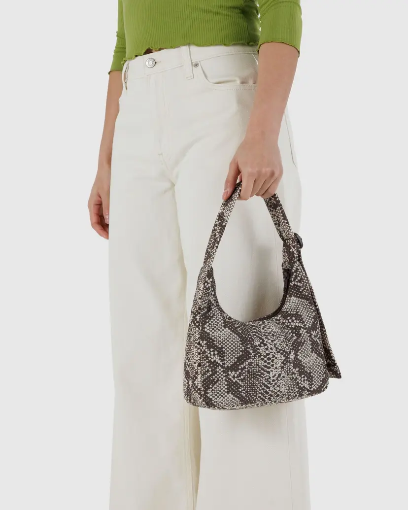 Baggu - Mini Nylon Shoulder Bag - Snakeskin - Image 3
