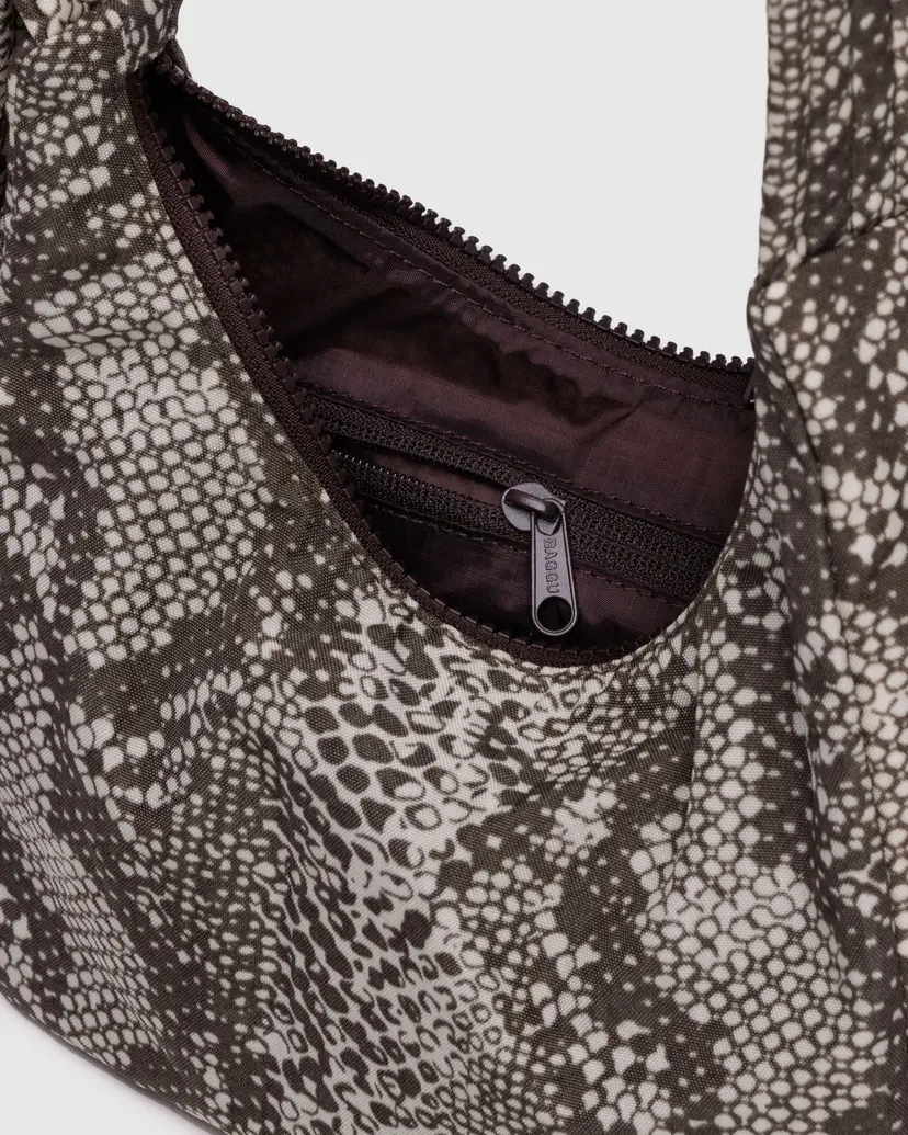 Baggu - Mini Nylon Shoulder Bag - Snakeskin - Image 4