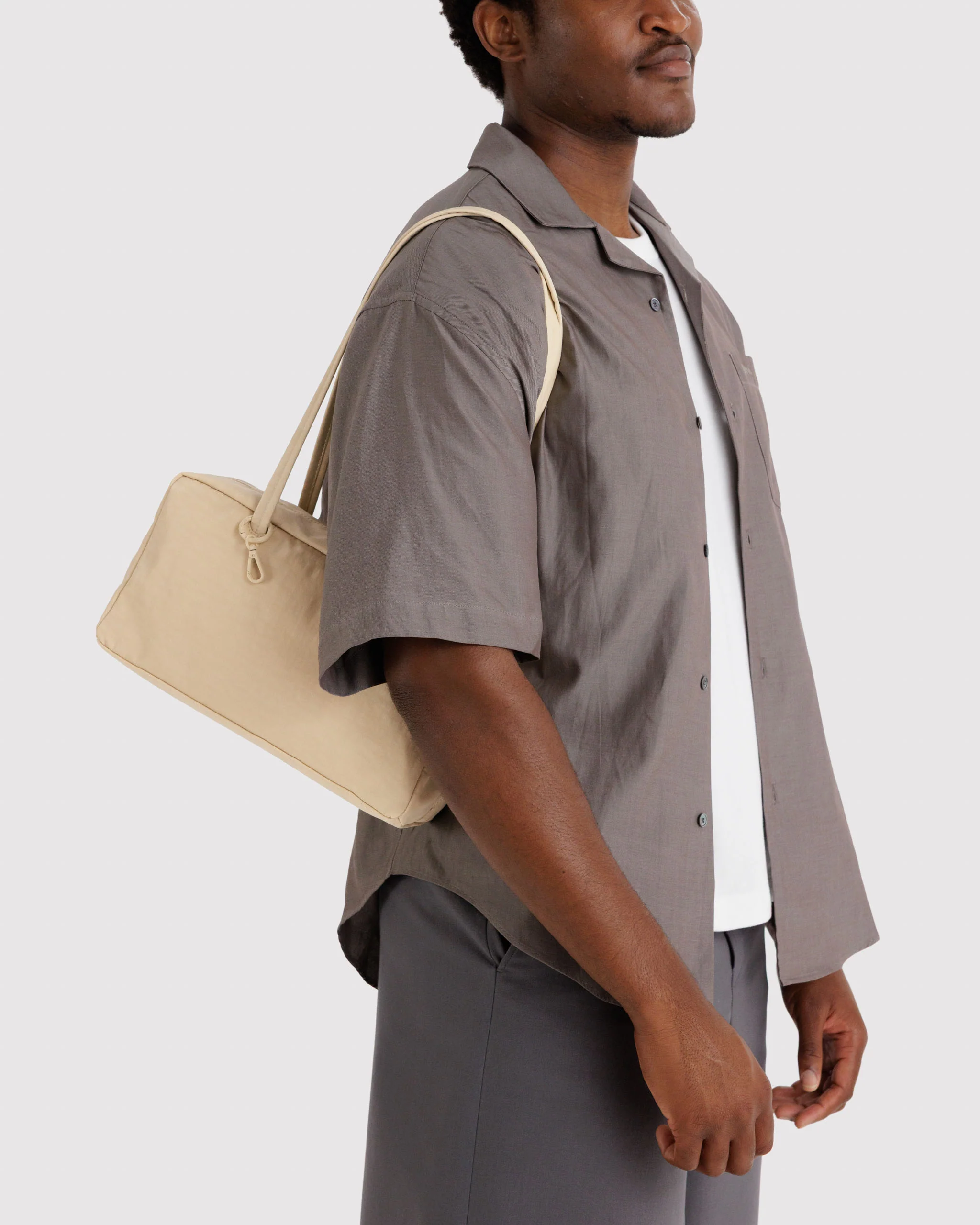 Baggu - Nylon Bowler Bag - Custard - Image 3