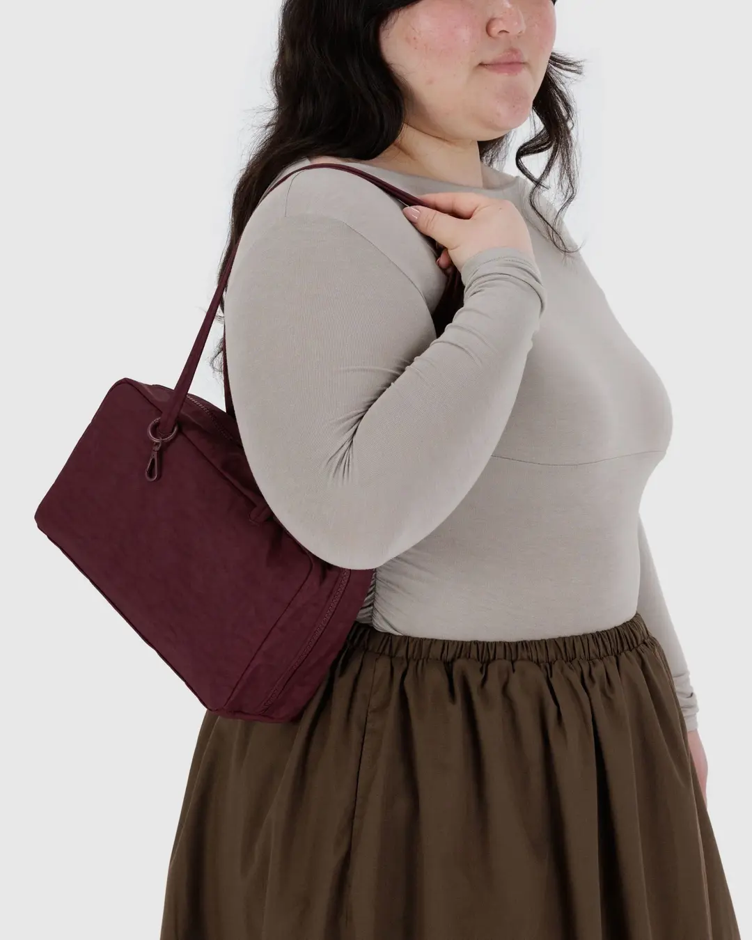 Baggu - Nylon Bowler Bag - Mahogany - Image 2