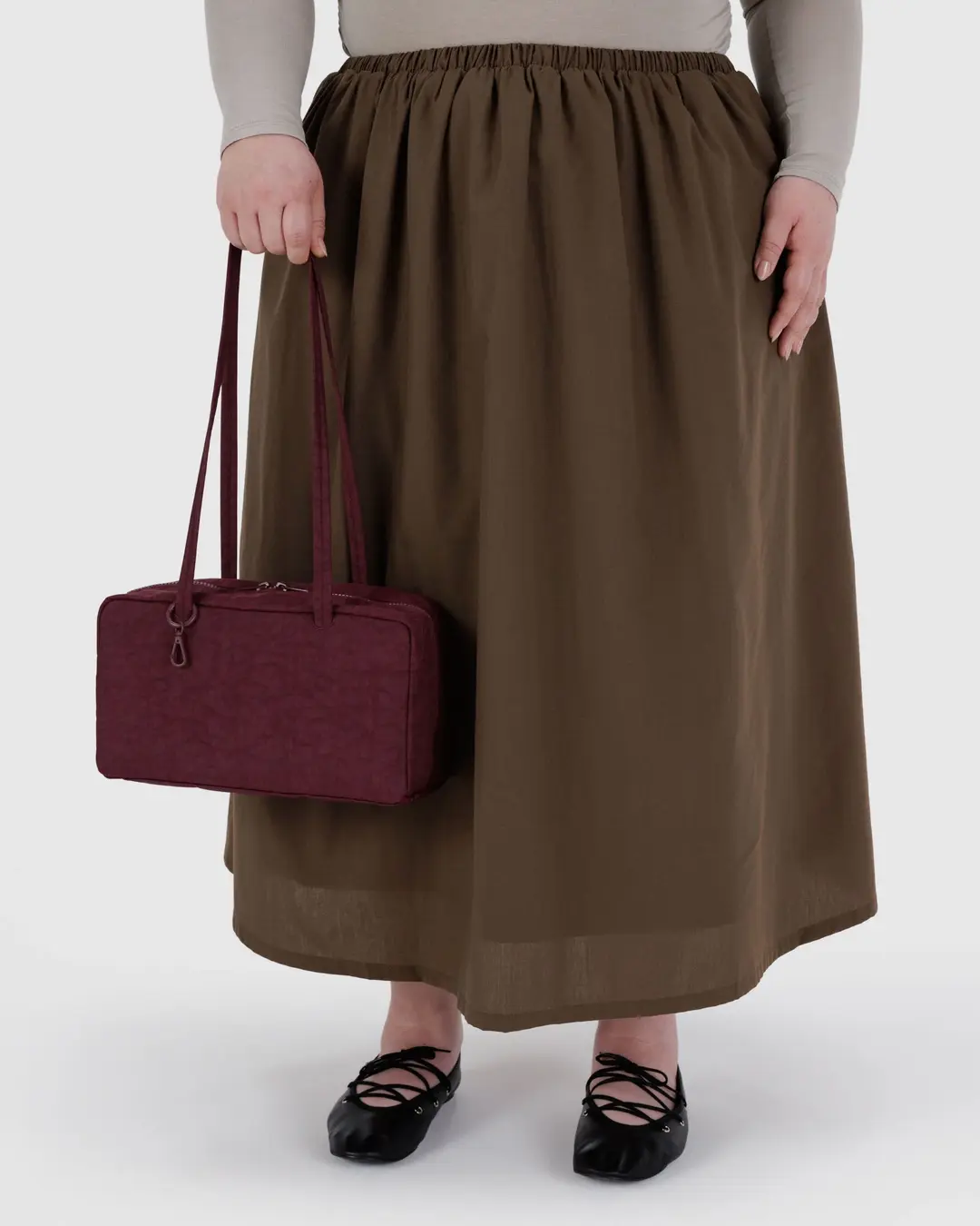 Baggu - Nylon Bowler Bag - Mahogany - Image 3