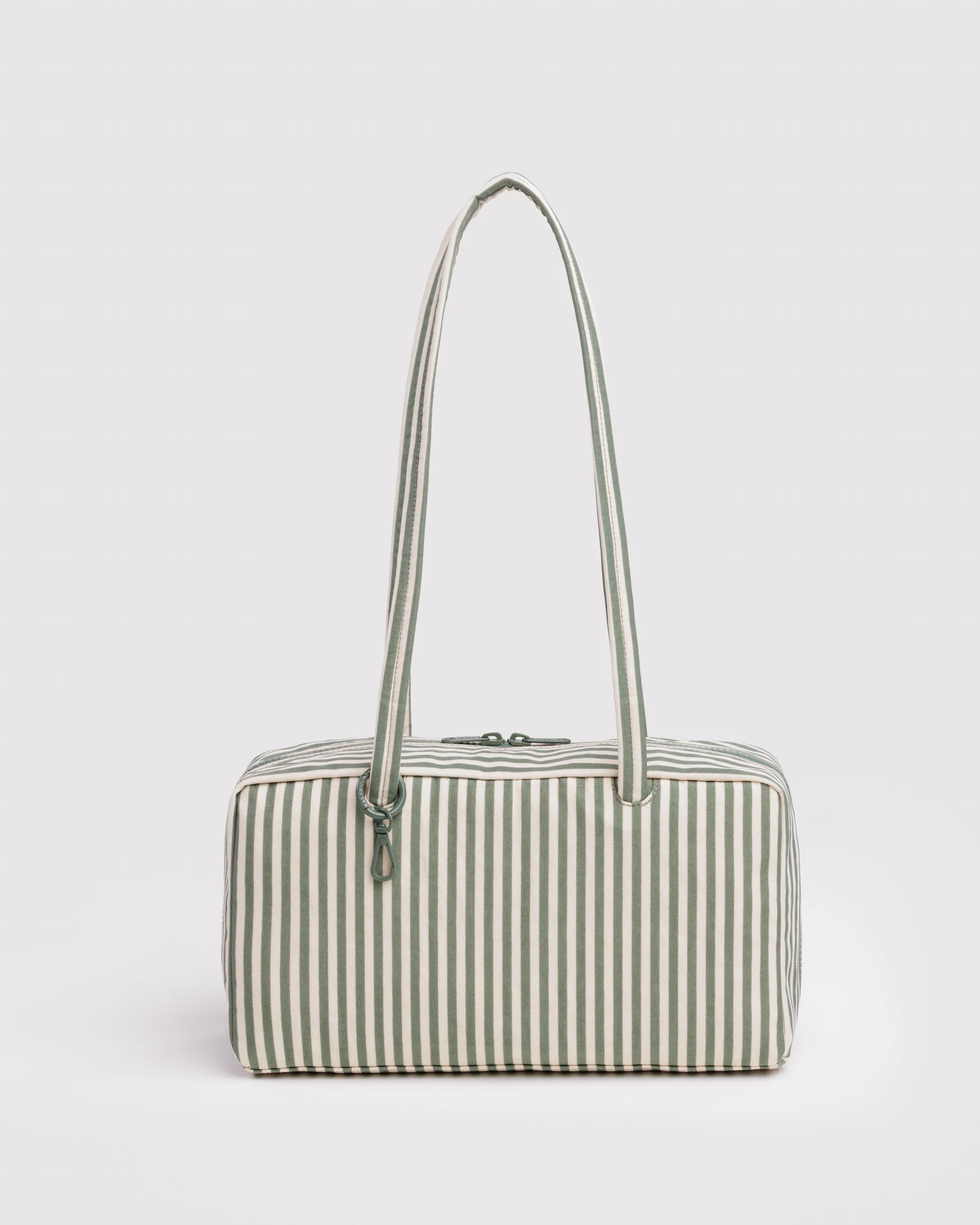 Baggu - Nylon Bowler Bag - Sage Stripe