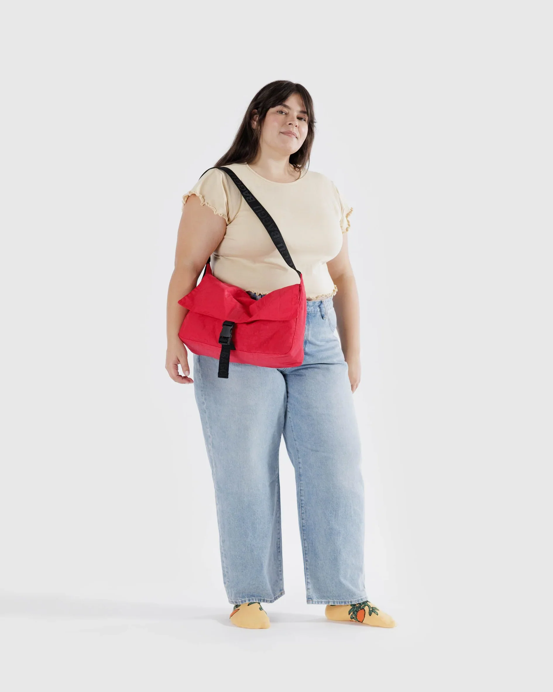 Baggu - Nylon Messenger Bag - Candy Apple - Image 2