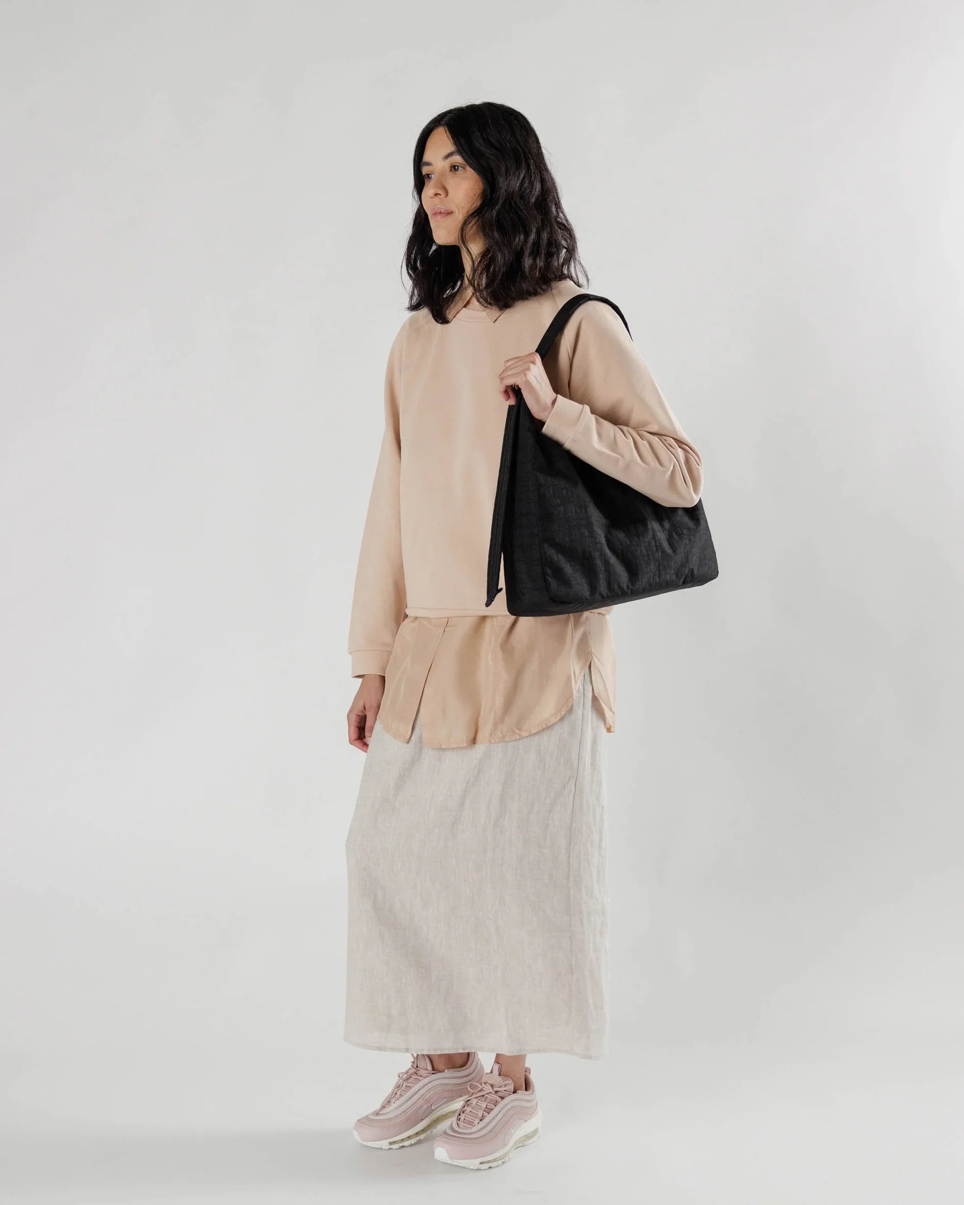 Baggu - Nylon Shoulder Bag - Black - Image 4
