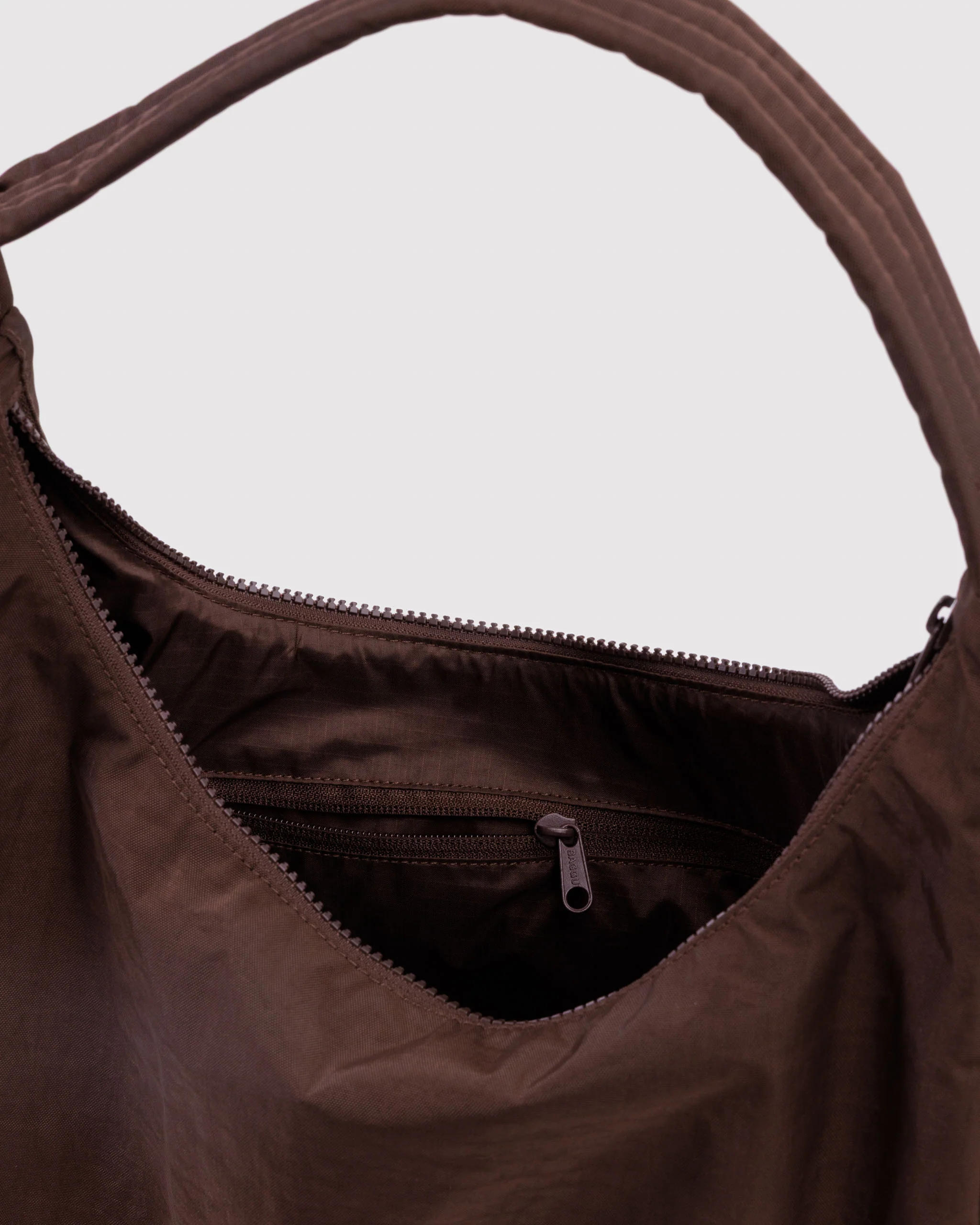 Baggu - Nylon Shoulder Bag - Coffee - Image 4