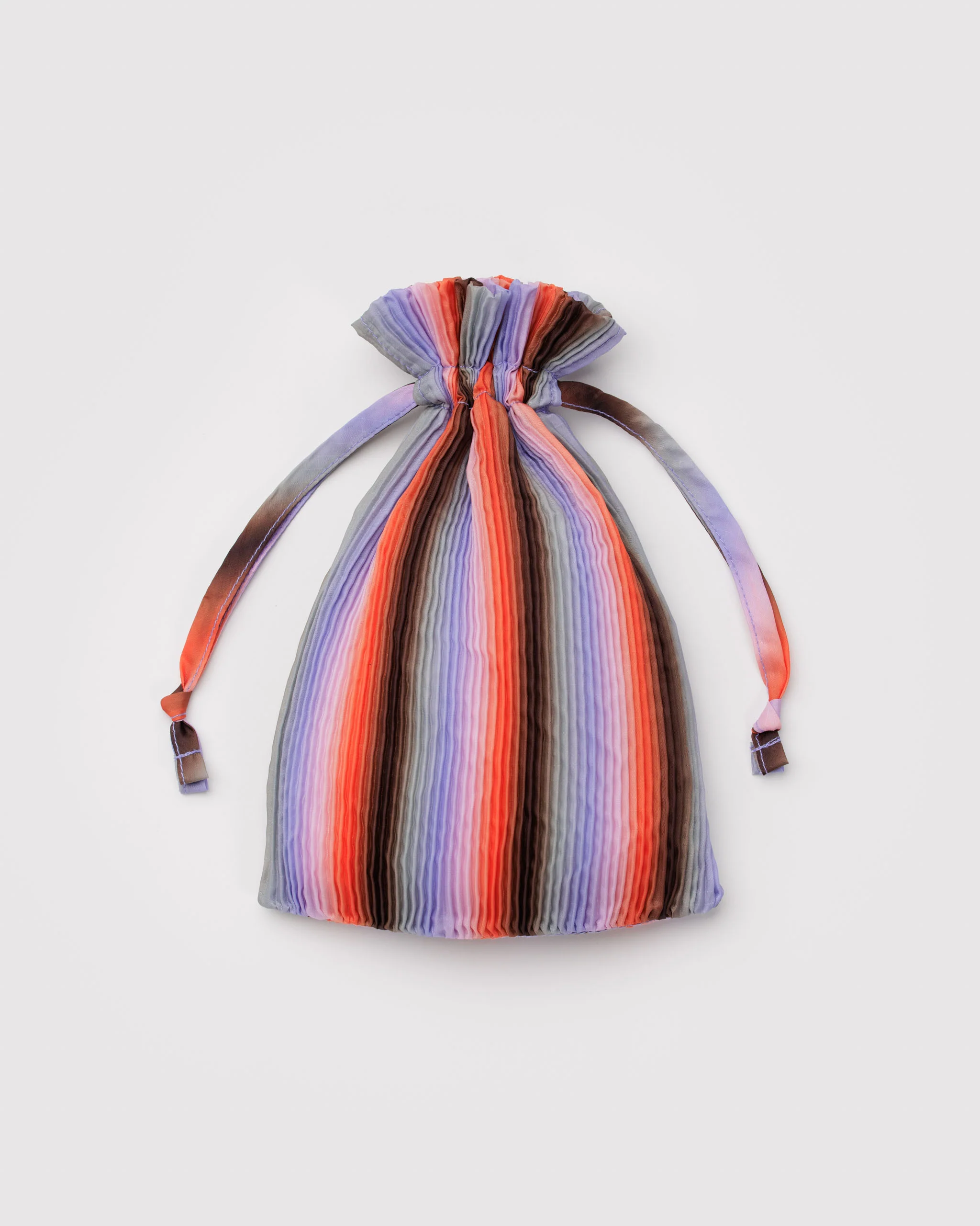 Baggu - Pleated Baggu - Gradient Stripe Poppy & Lilac - Image 3