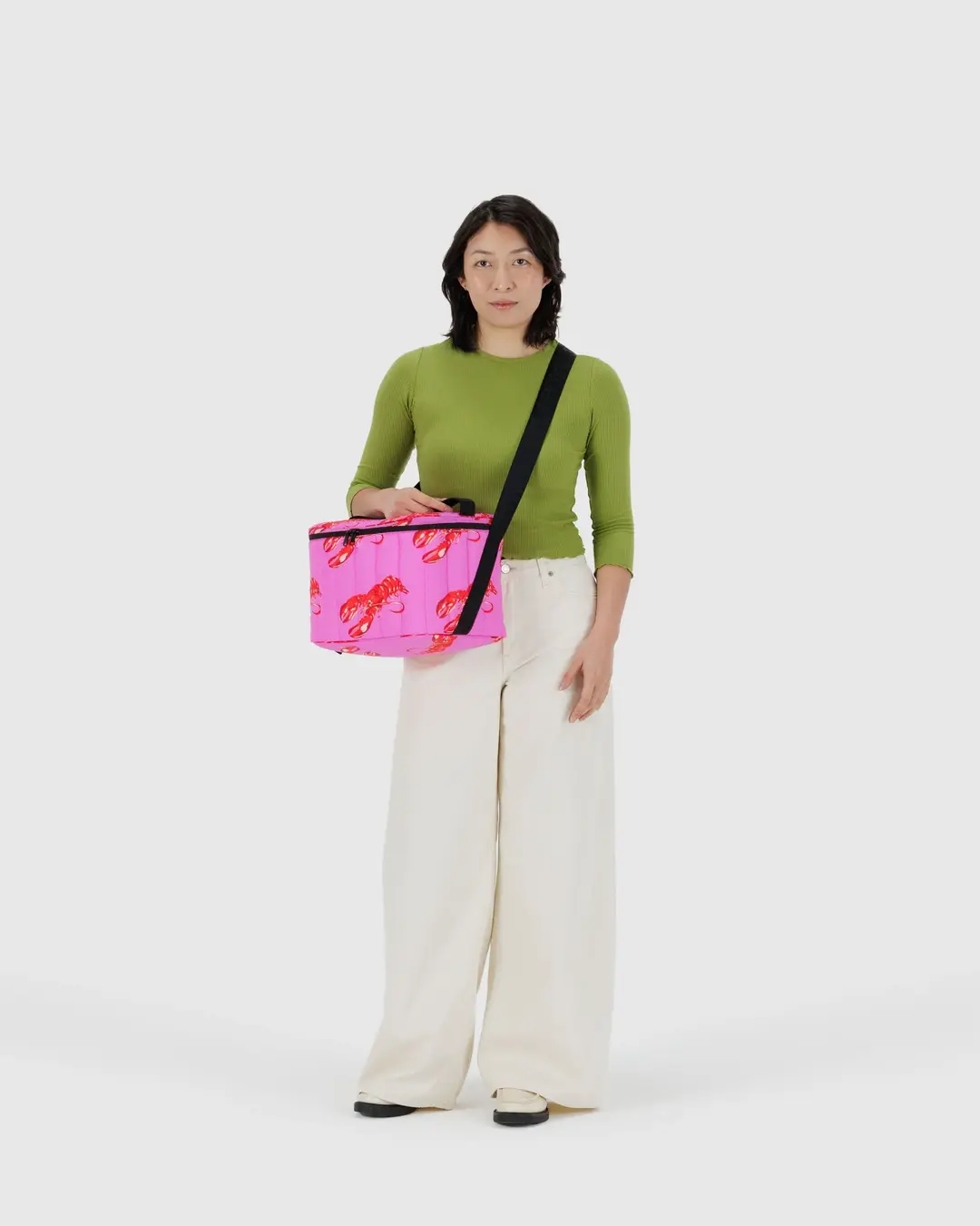 Baggu - Puffy Cooler Bag - Pink Lobster - Image 3