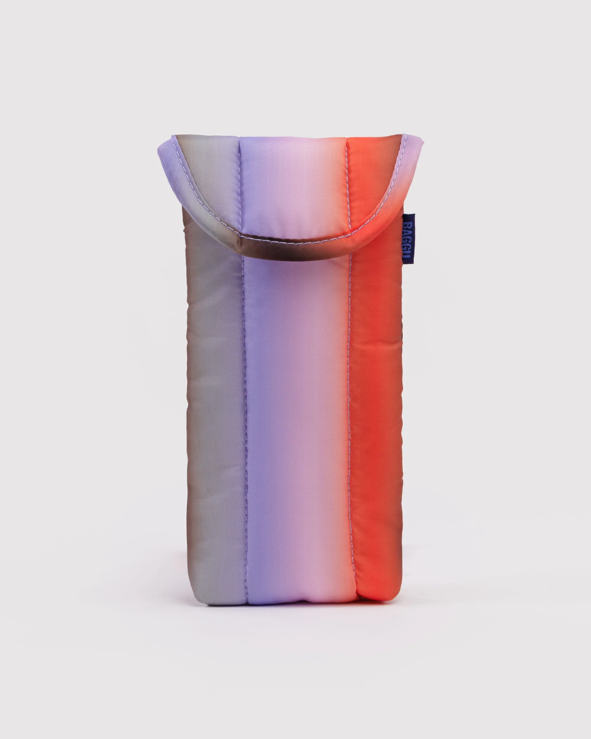Baggu - Puffy Glasses Sleeve - Gradient Stripe Poppy & Lilac