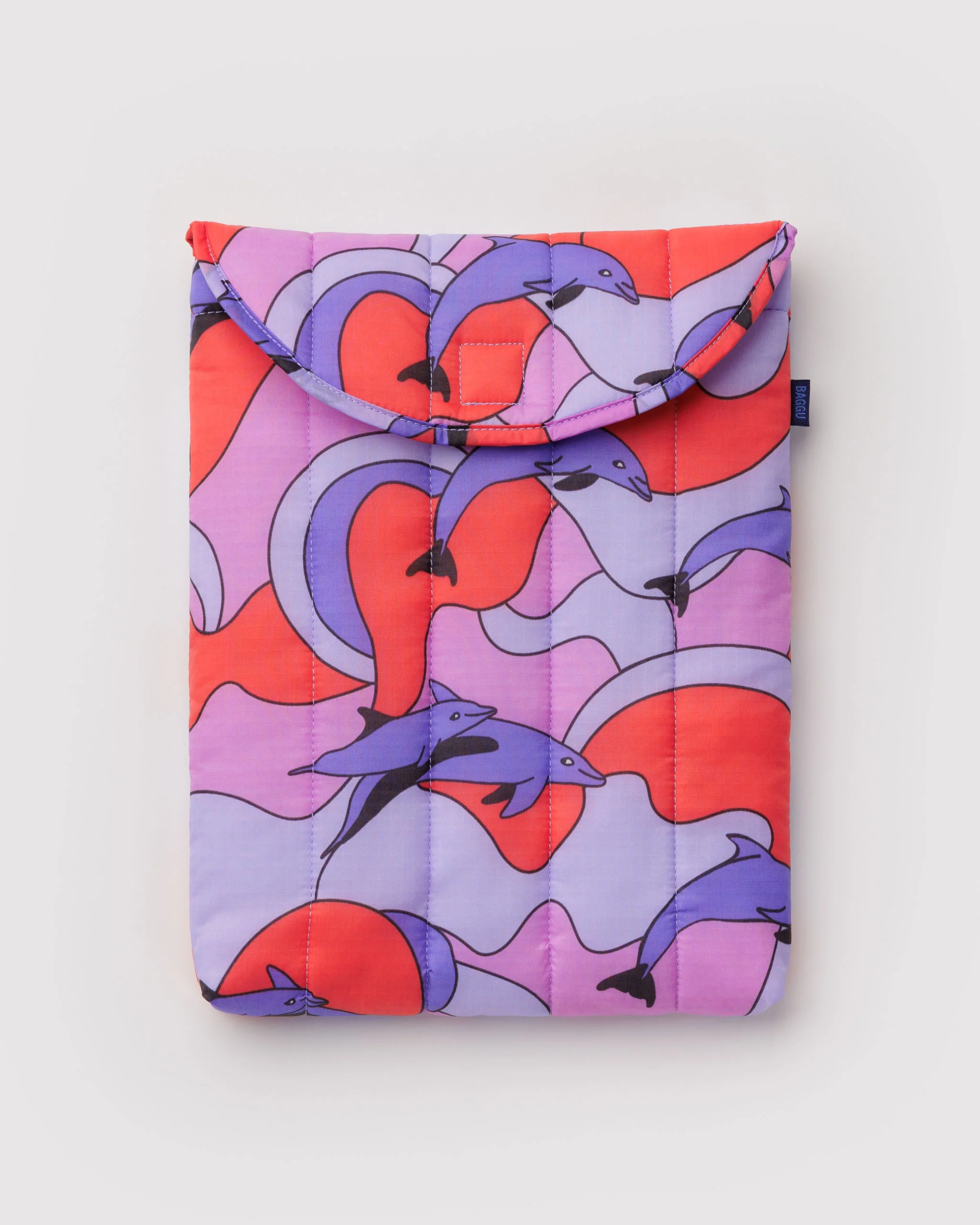 Baggu - Puffy Laptop Sleeve - 13/14 Inch - Dolphins