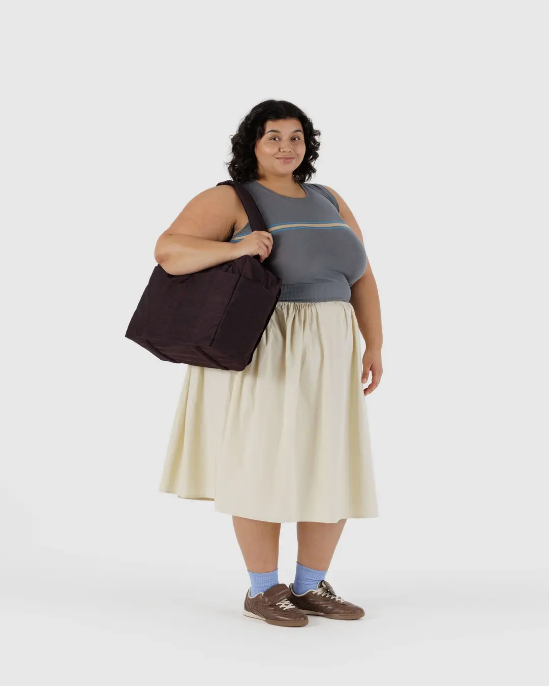 Baggu - Small Cloud Carry On - Chocolate Plum - Image 3