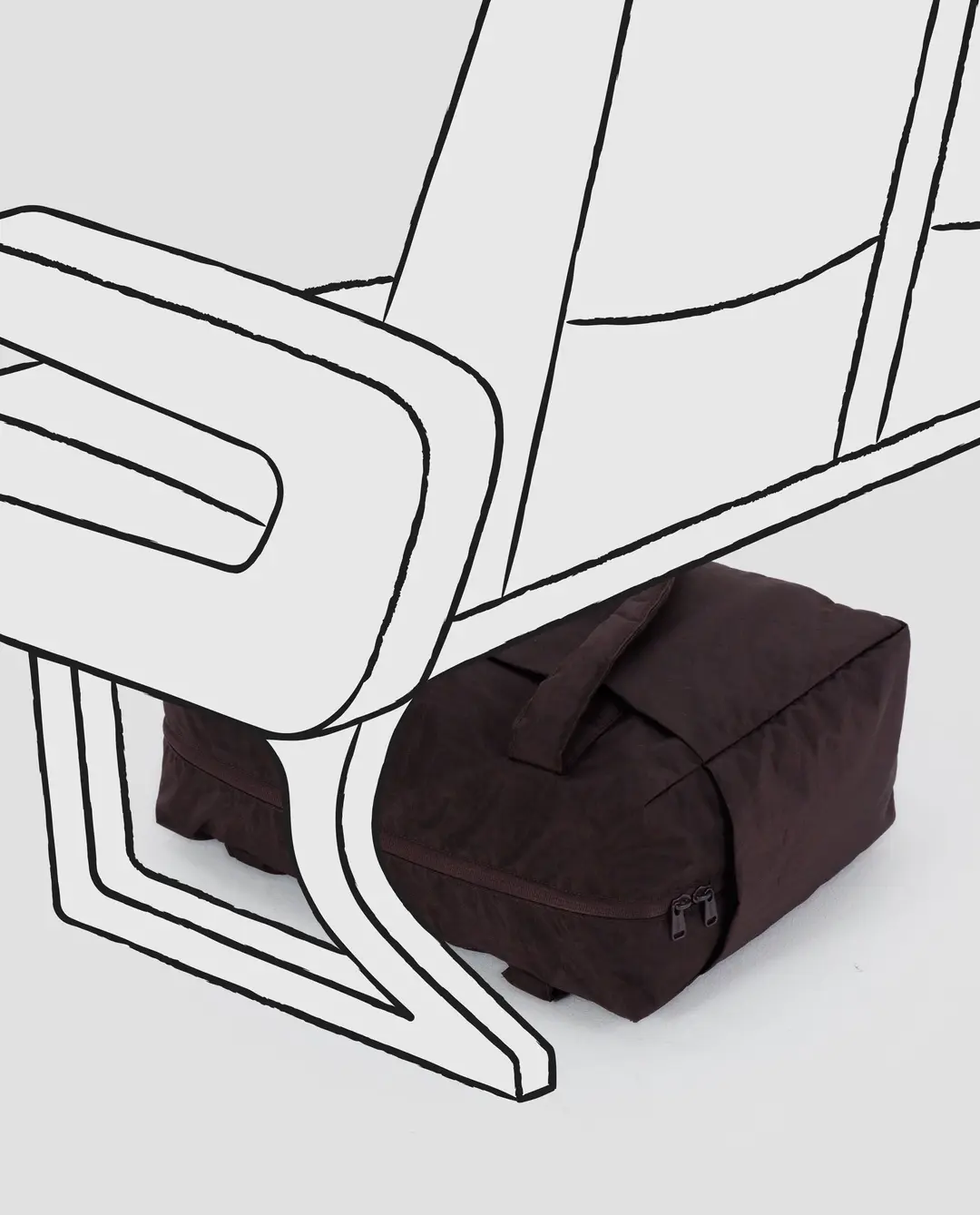 Baggu - Small Cloud Carry On - Chocolate Plum - Image 5