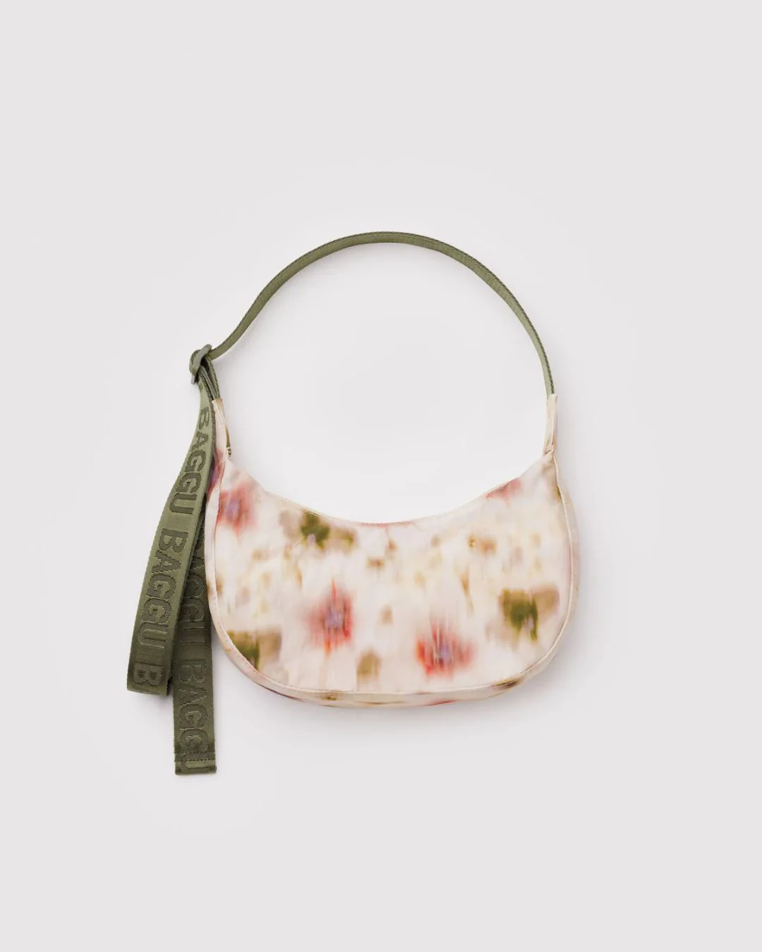 Baggu - Small Nylon Crescent Bag - Abstract Floral