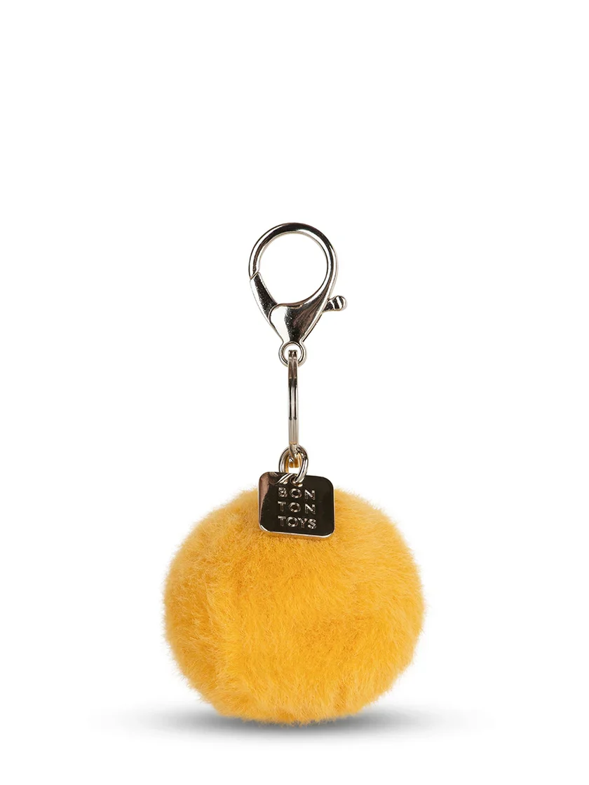 Bon Ton Toys - Smiley Keychain ECO Fuzzy Bright - Yellow - Image 2