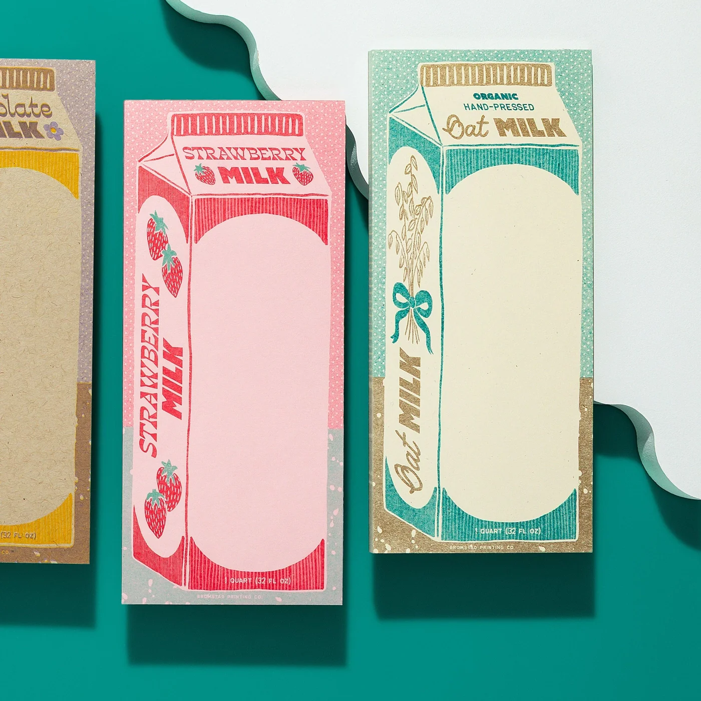 Bromstad Printing Co. - Risograph Notepad - Oat Milk - Image 2