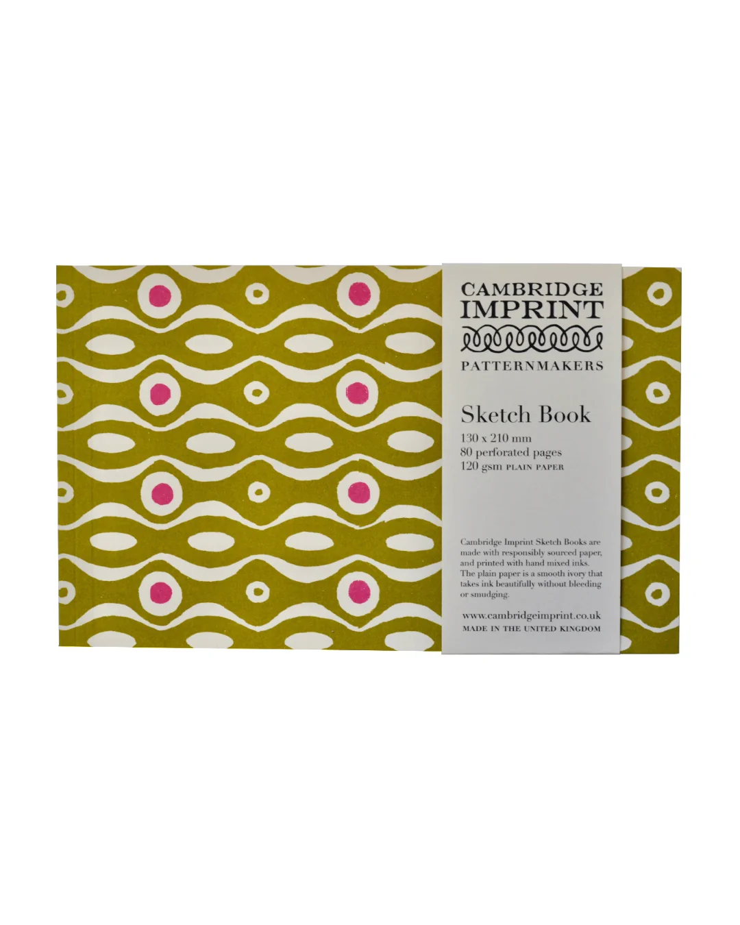 Cambridge Imprint - Softback Sketchbook - Olive and Pink - Image 2