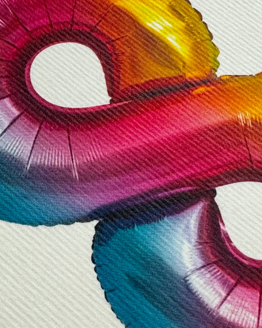 Canonbury Press - Birthday Balloon No.8 Greeting Card - Image 2