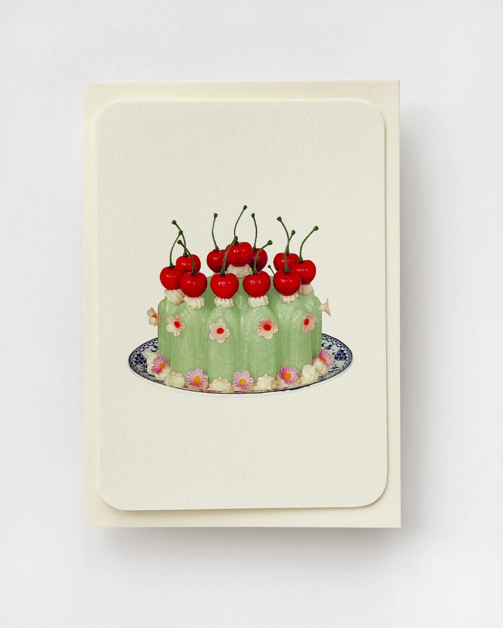 Canonbury Press - Chartreuse Cream Blancmange Greeting Card - Image 2