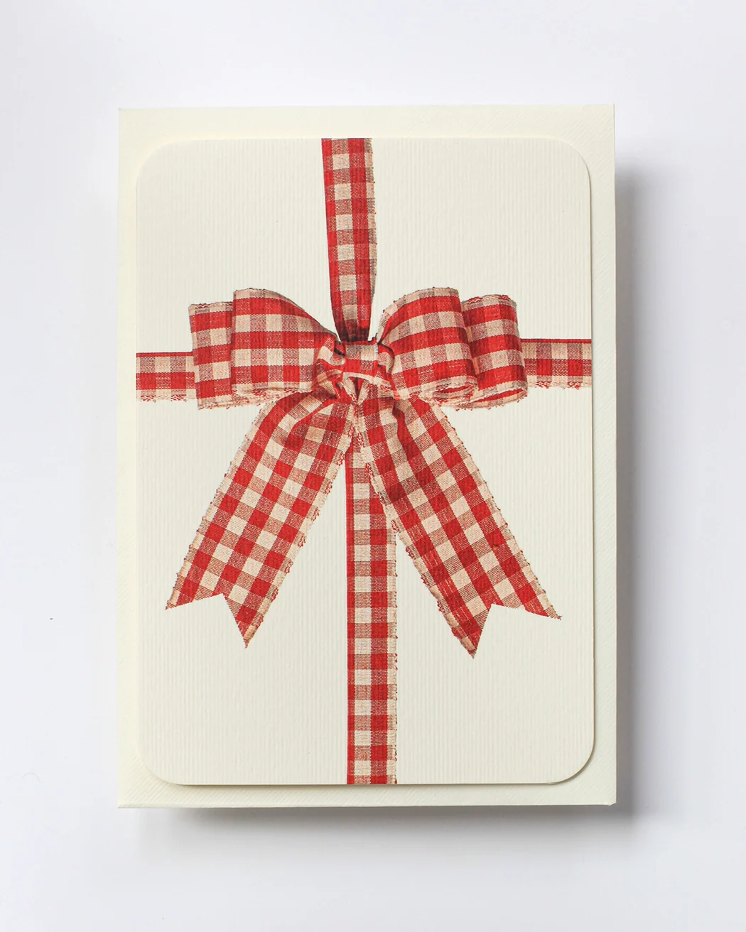 Canonbury Press - Gingham Bow Greeting Card - Image 2
