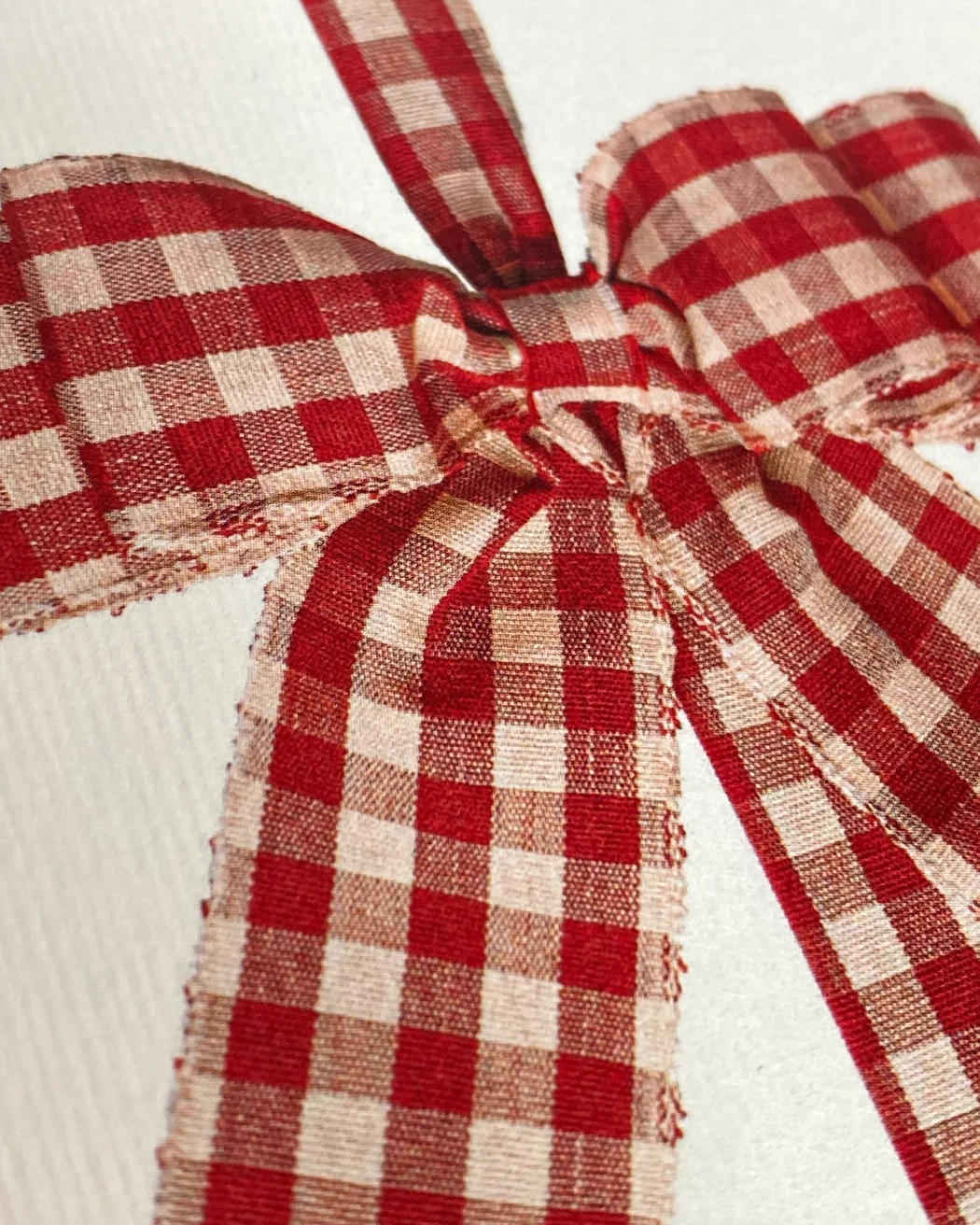 Canonbury Press - Gingham Bow Greeting Card - Image 3