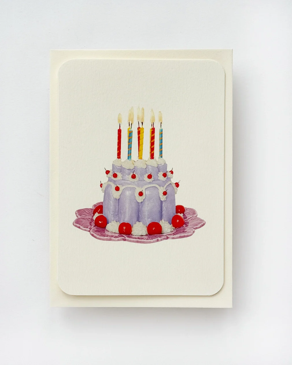 Canonbury Press - Lavender Cream Blancmange Greeting Card - Image 2