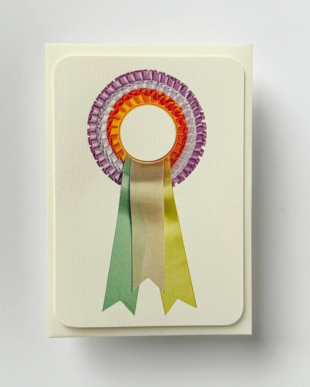 Canonbury Press - Pastel & Orange Rosette Greeting Card - Image 3