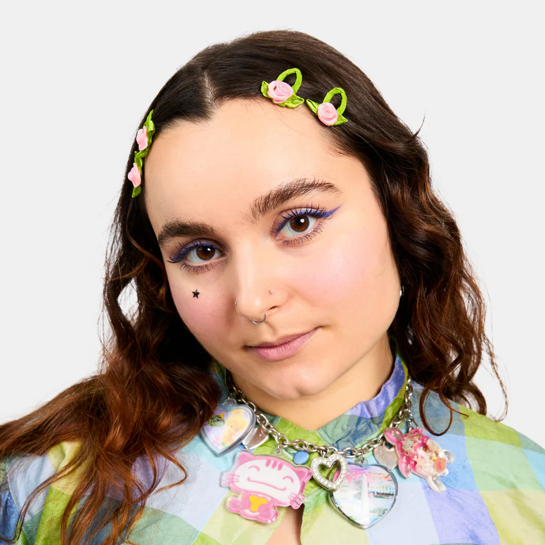 Chunks - Rosette Snap Clips in Blush - Image 2