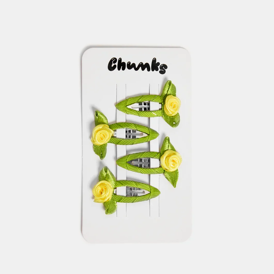 Chunks - Rosette Snap Clips in Yellow - Image 3