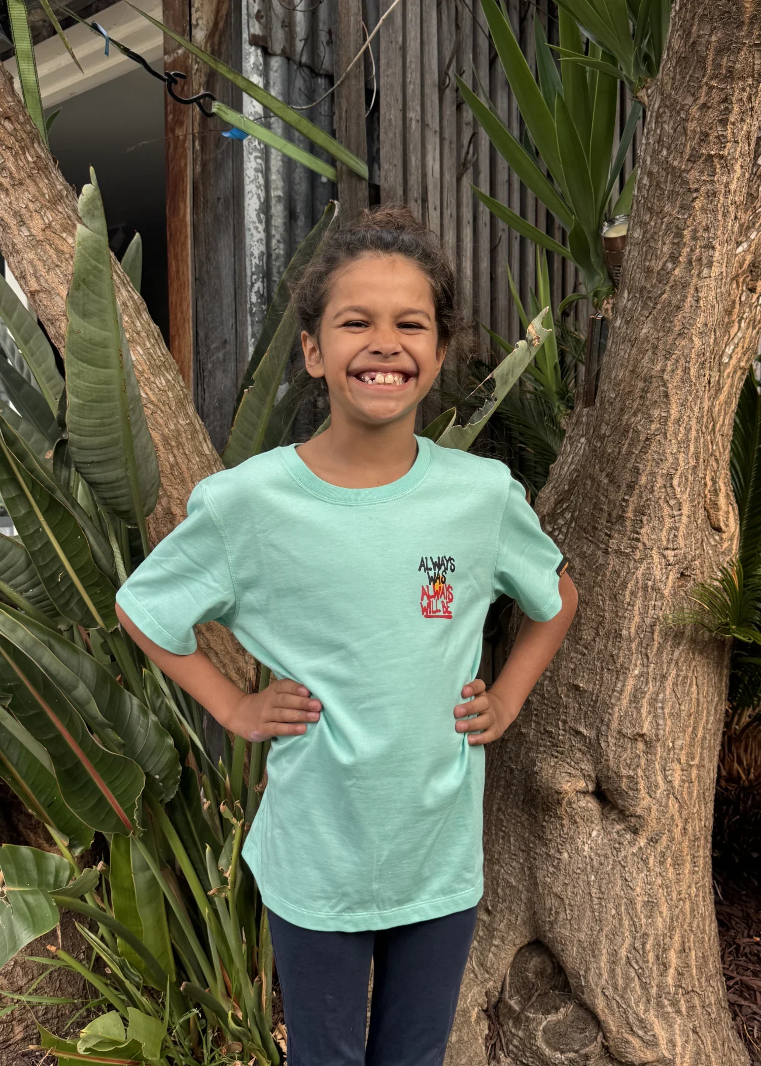 Clothing the Gaps - Kids Resistance Tee - Aqua - Image 4