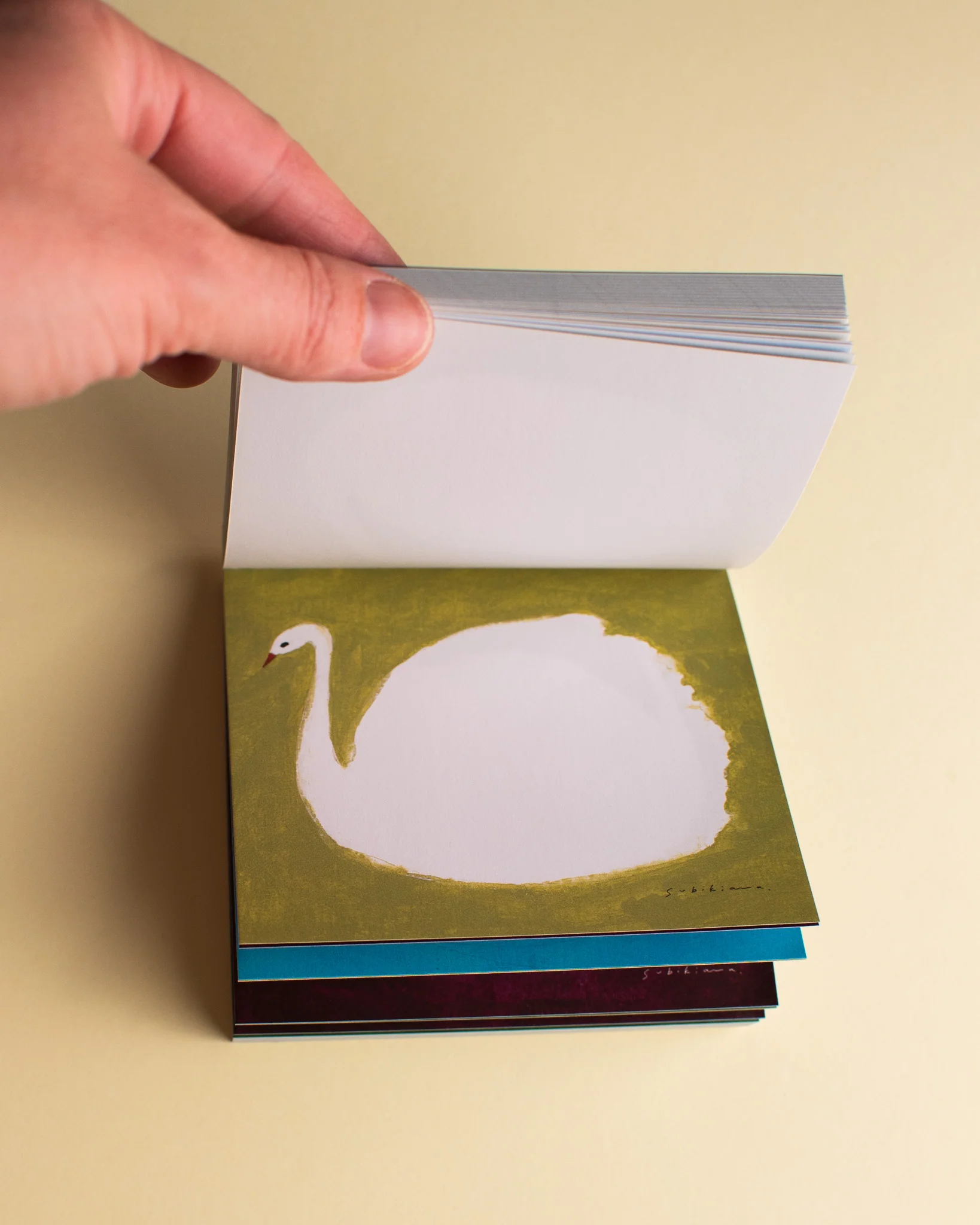 Cozyca - Swan Memo Pad - Aiko Fukawa - Image 2
