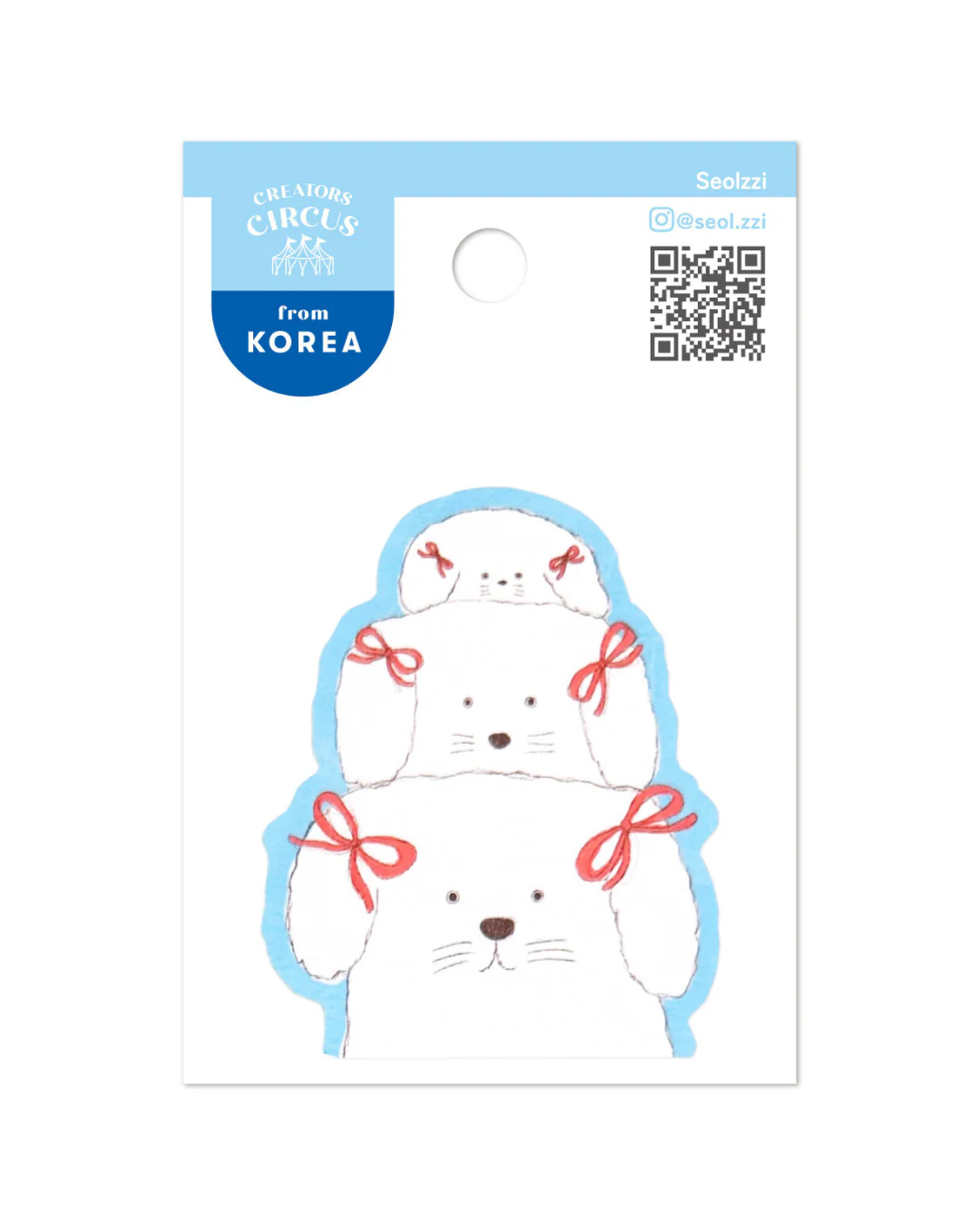 Creators Circus Sticker - Ribbon Puppies