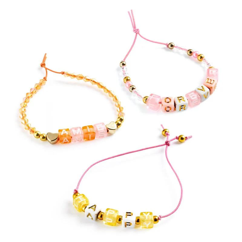 Djeco - Gold Alphabet Beading Set - Image 2
