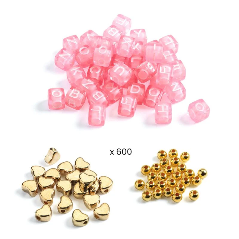 Djeco - Gold Alphabet Beading Set - Image 3