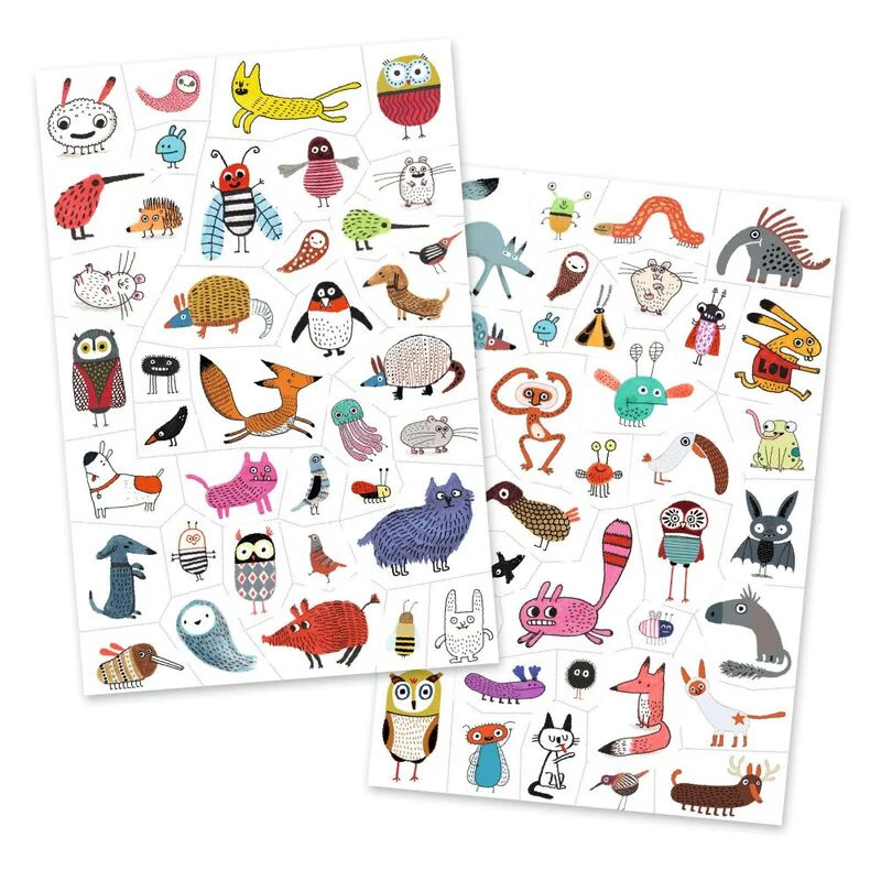 Djeco - Little Critters Temporary Tattoos - Image 2