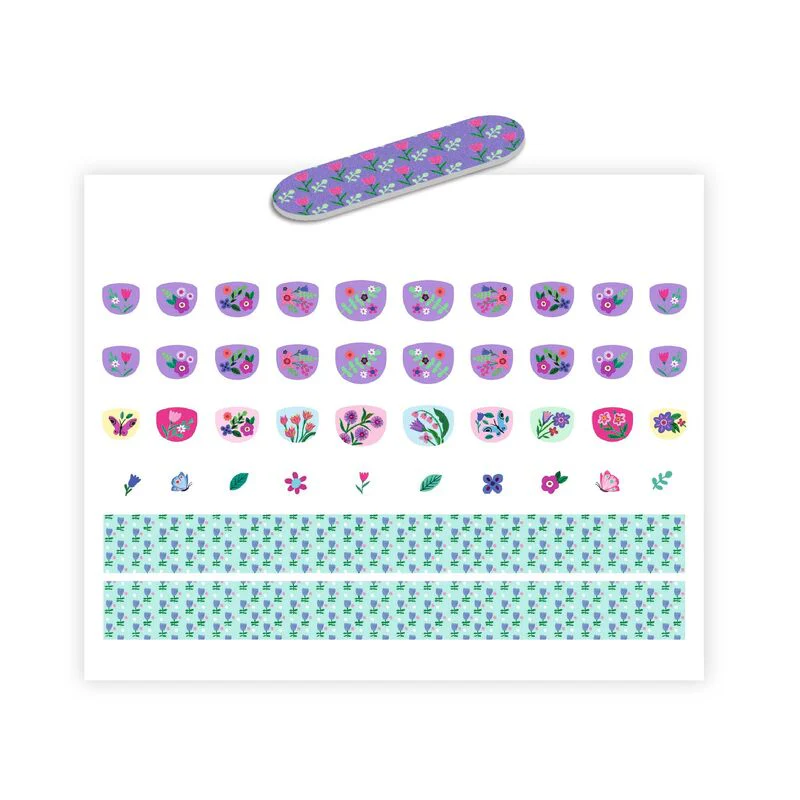 Djeco - Nail Stickers - 120 Petit Flowers - Image 2