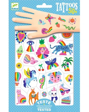 Djeco - Rainbow Temporary Tattoos